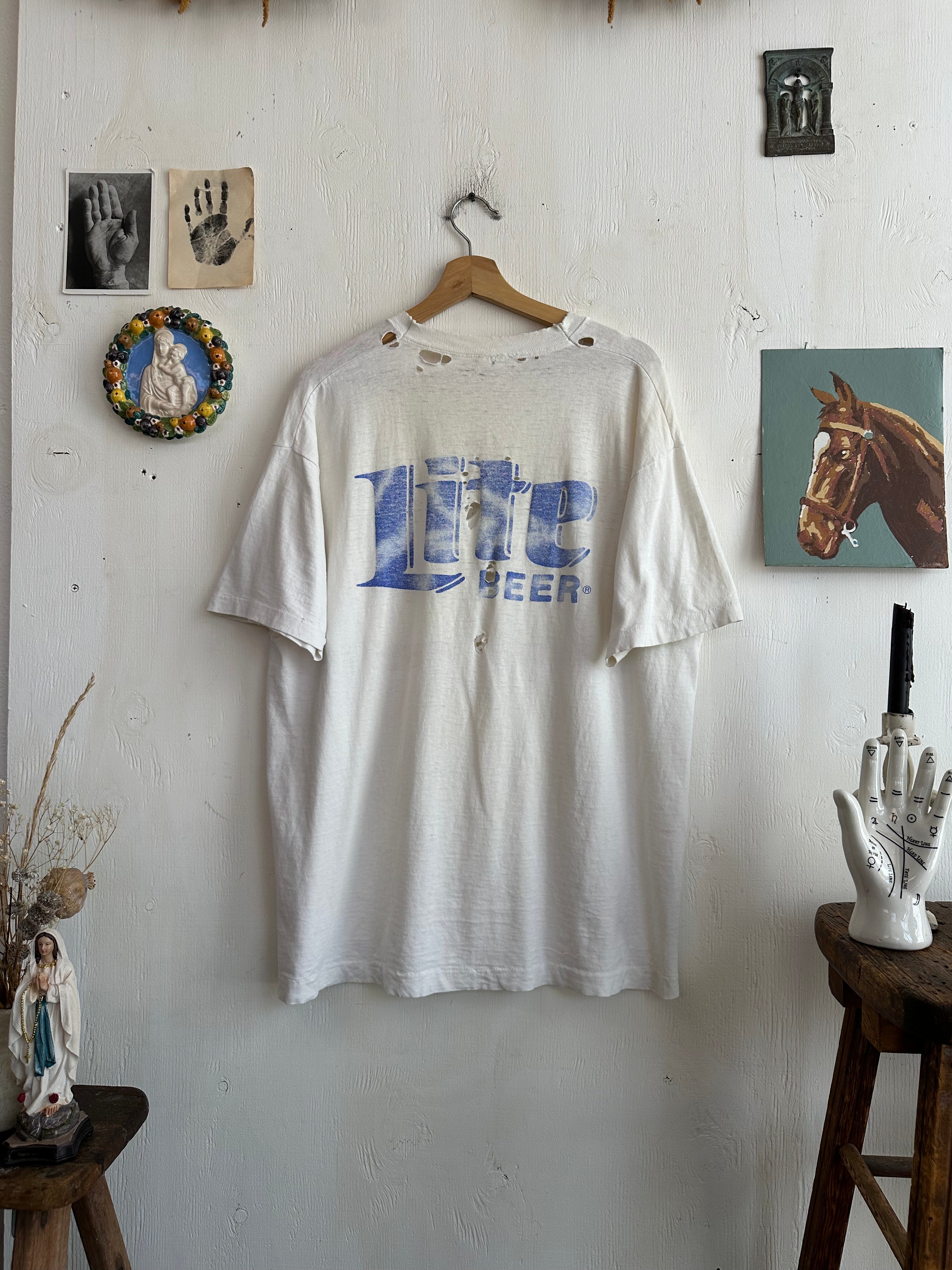 1990s Thrashed Miller Lite Tee (XL)