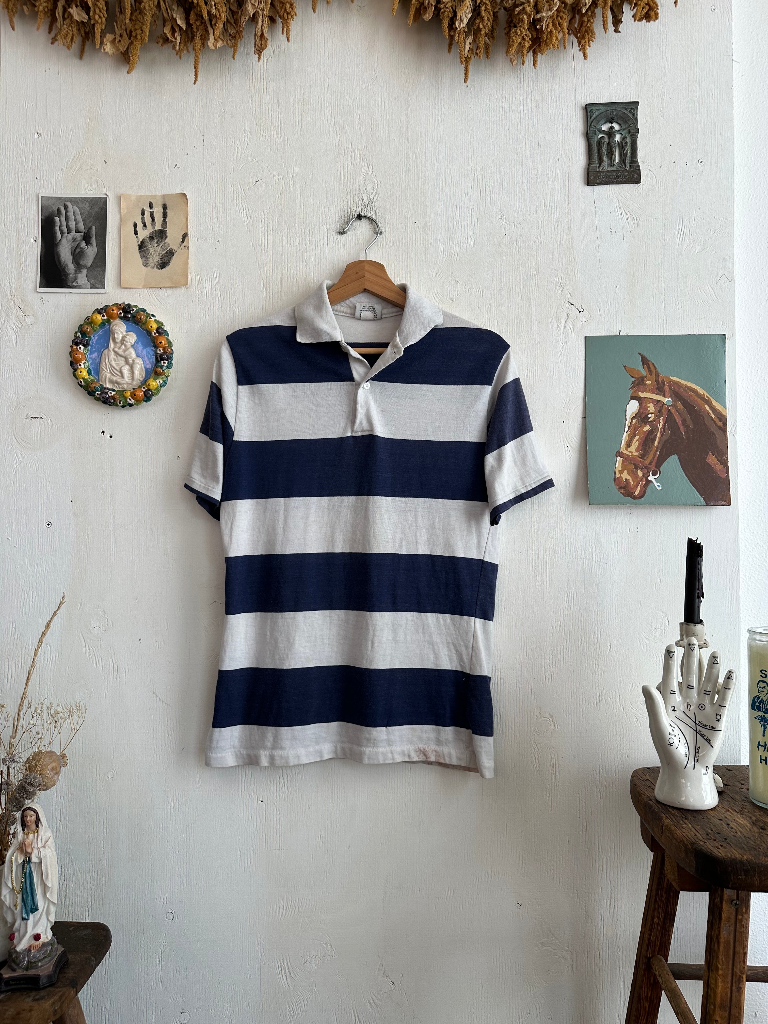 1980s Striped Polo (M)