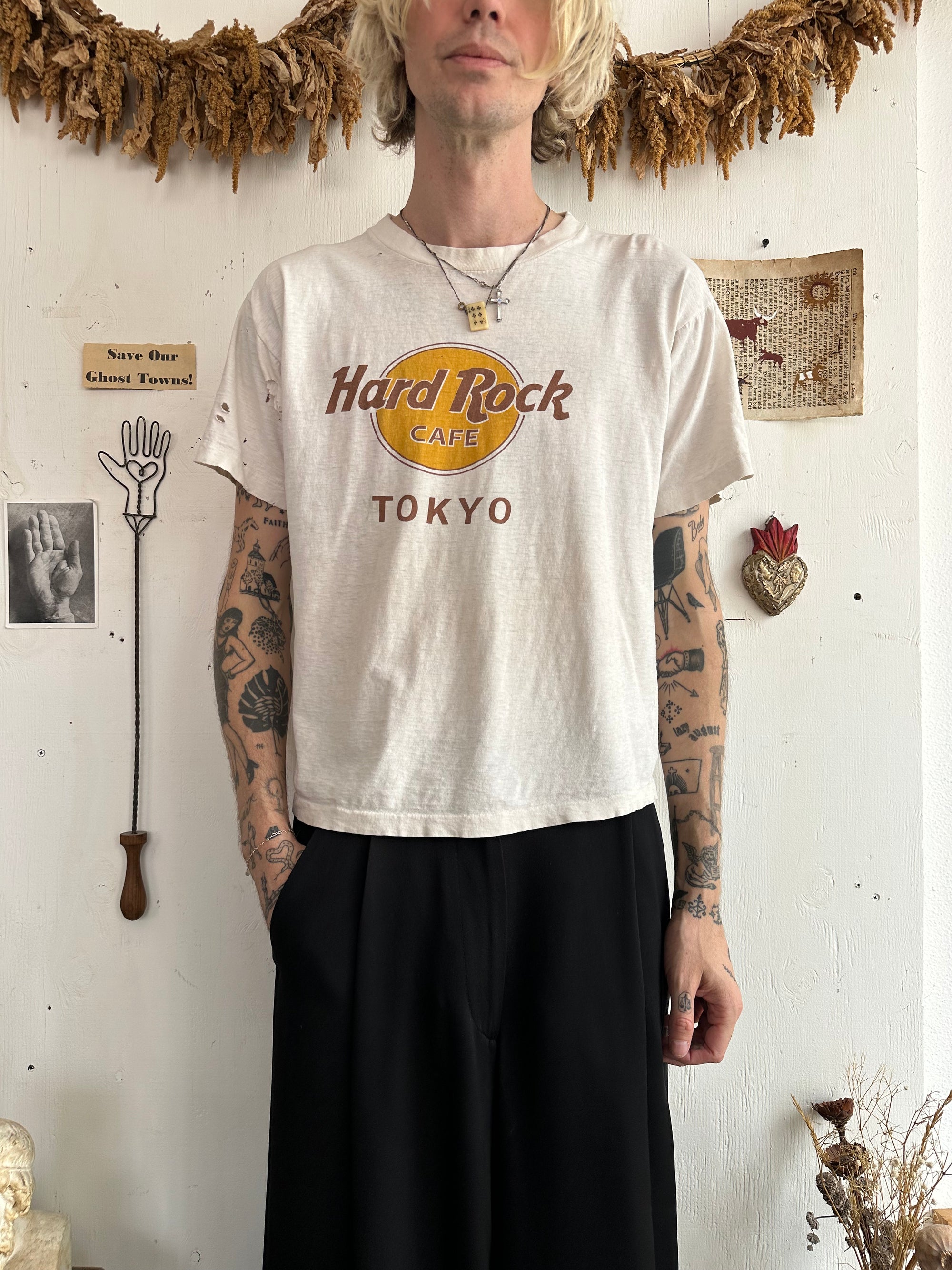 1980s Thrashed Hard Rock Tokyo Tee
