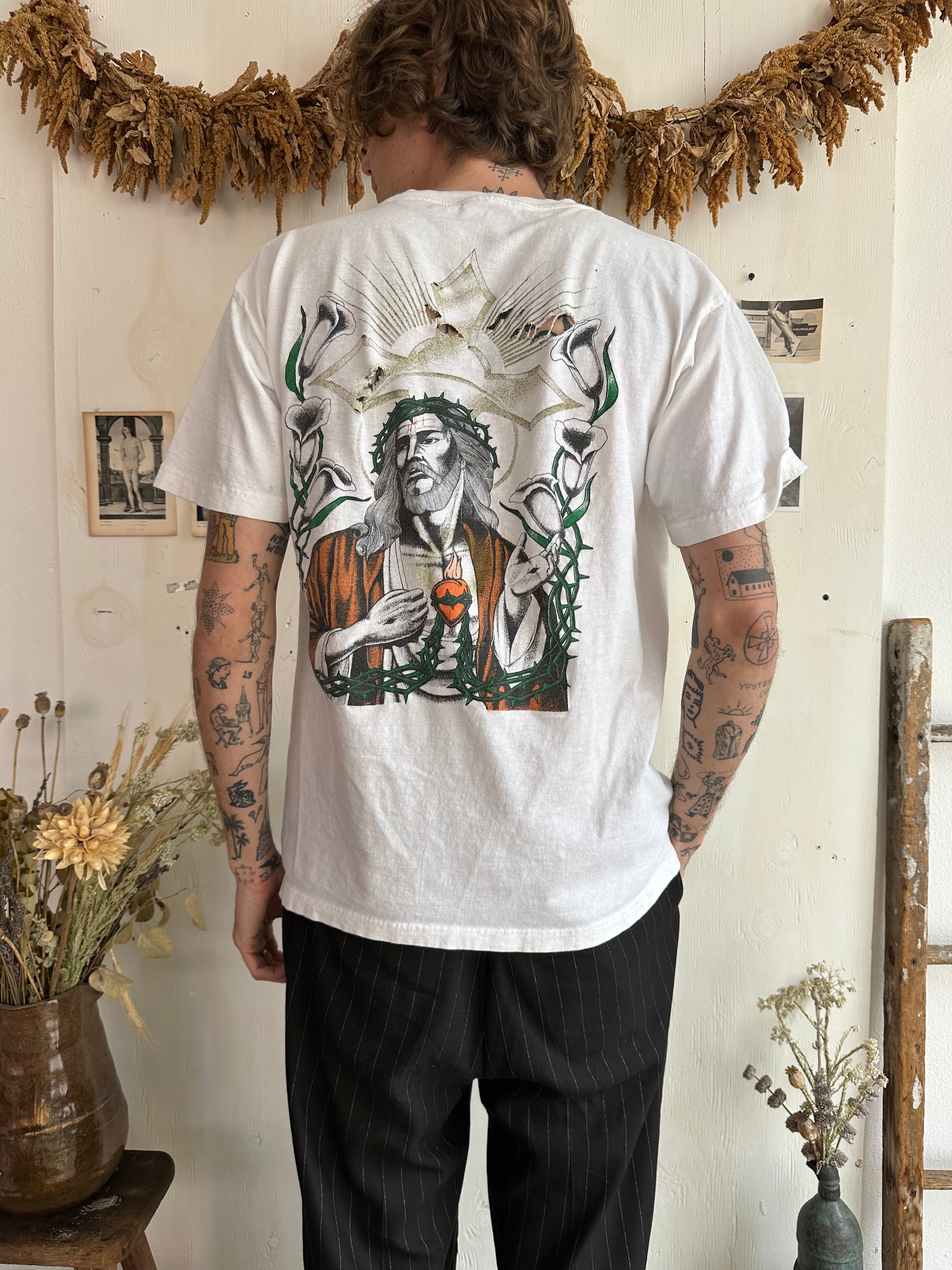 1990s Well-Worn Jesus Tee (L)