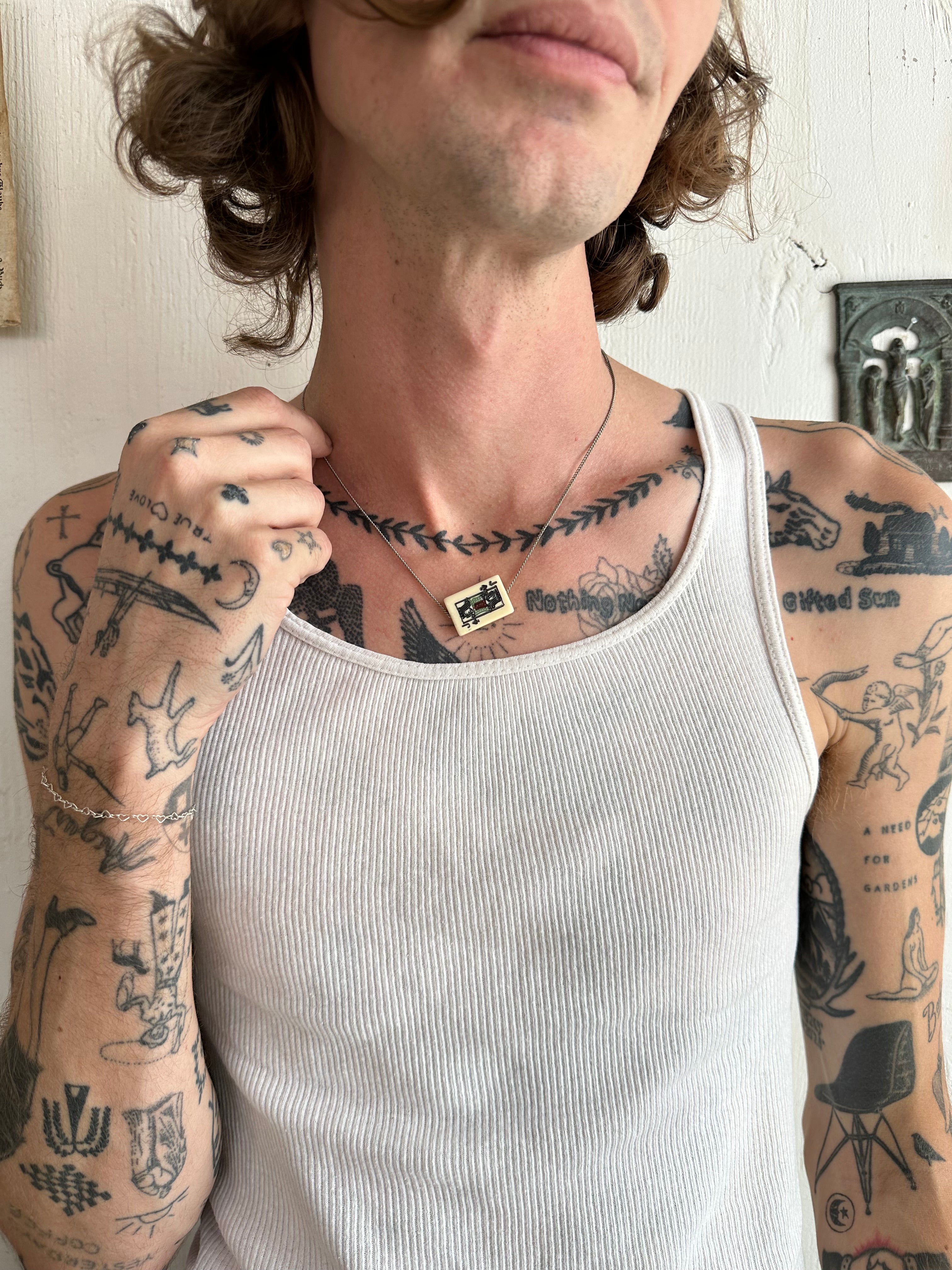 Jack of Spades Pendant Necklace