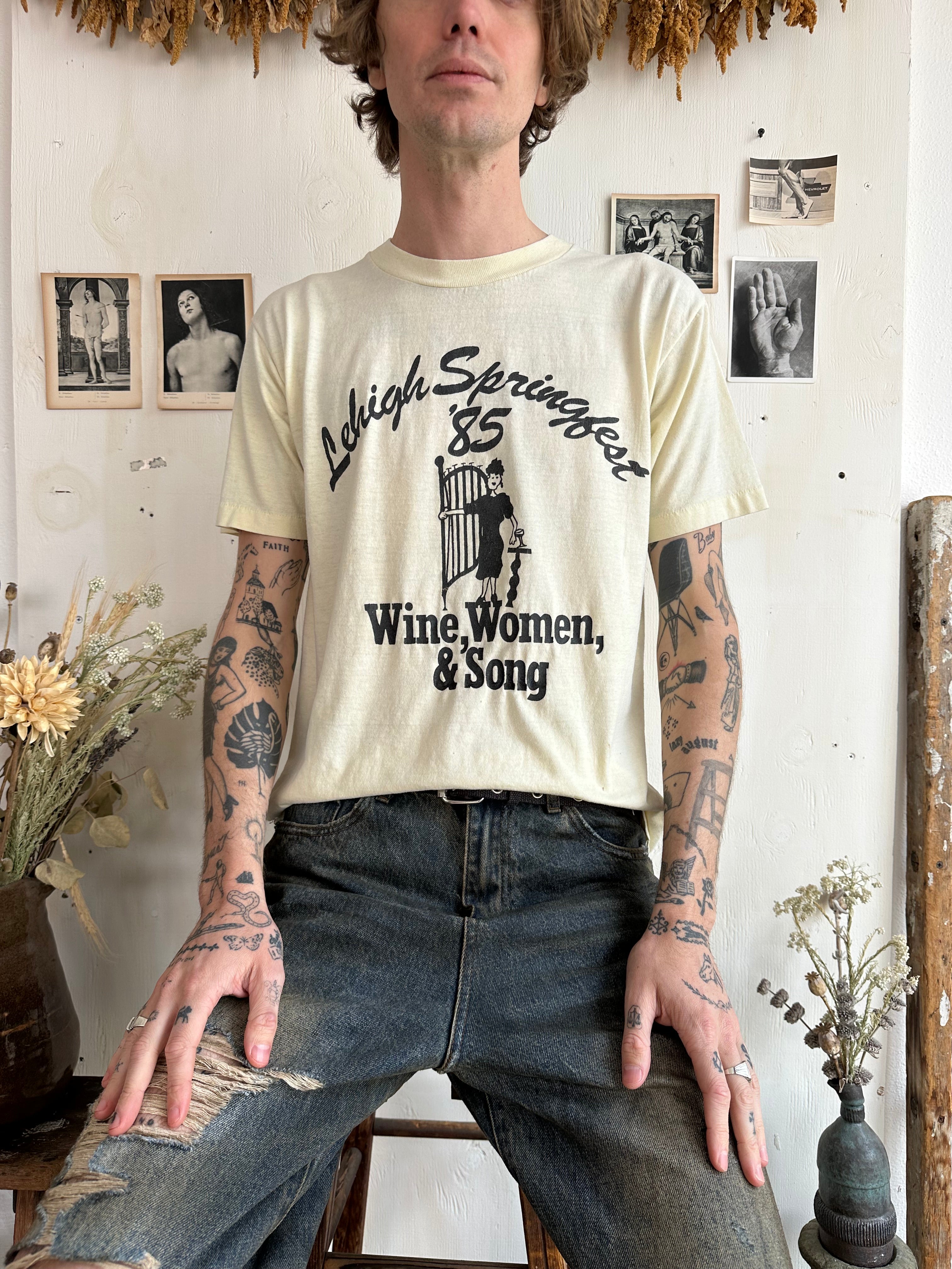 1985 Wine, Women, and Song T-Shirt (M/L)