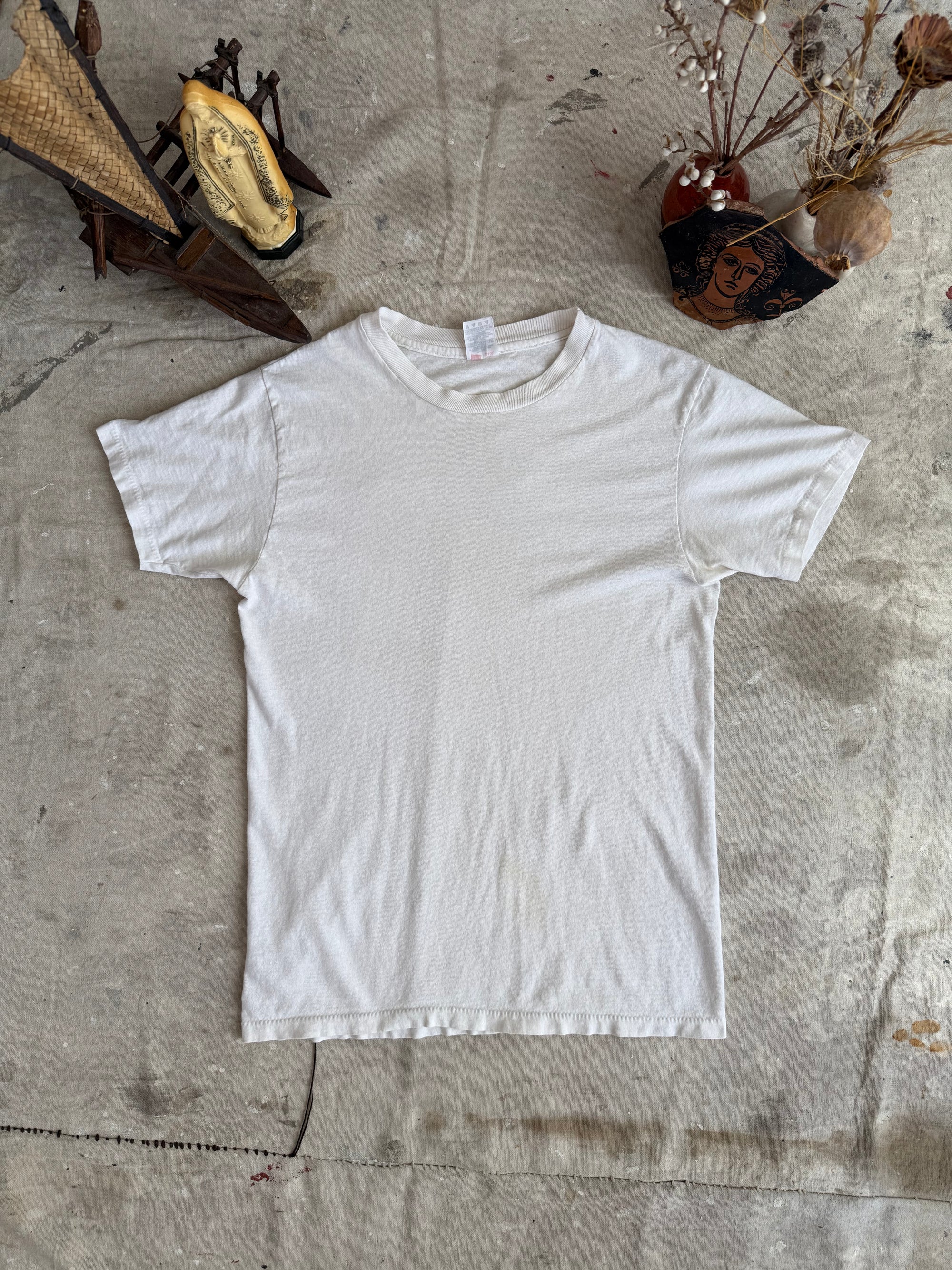 1970s Hanes White Blank