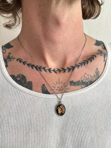 Religious Portrait Pendant Necklace