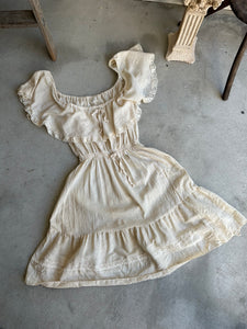 1980s Linen Dress (XL)