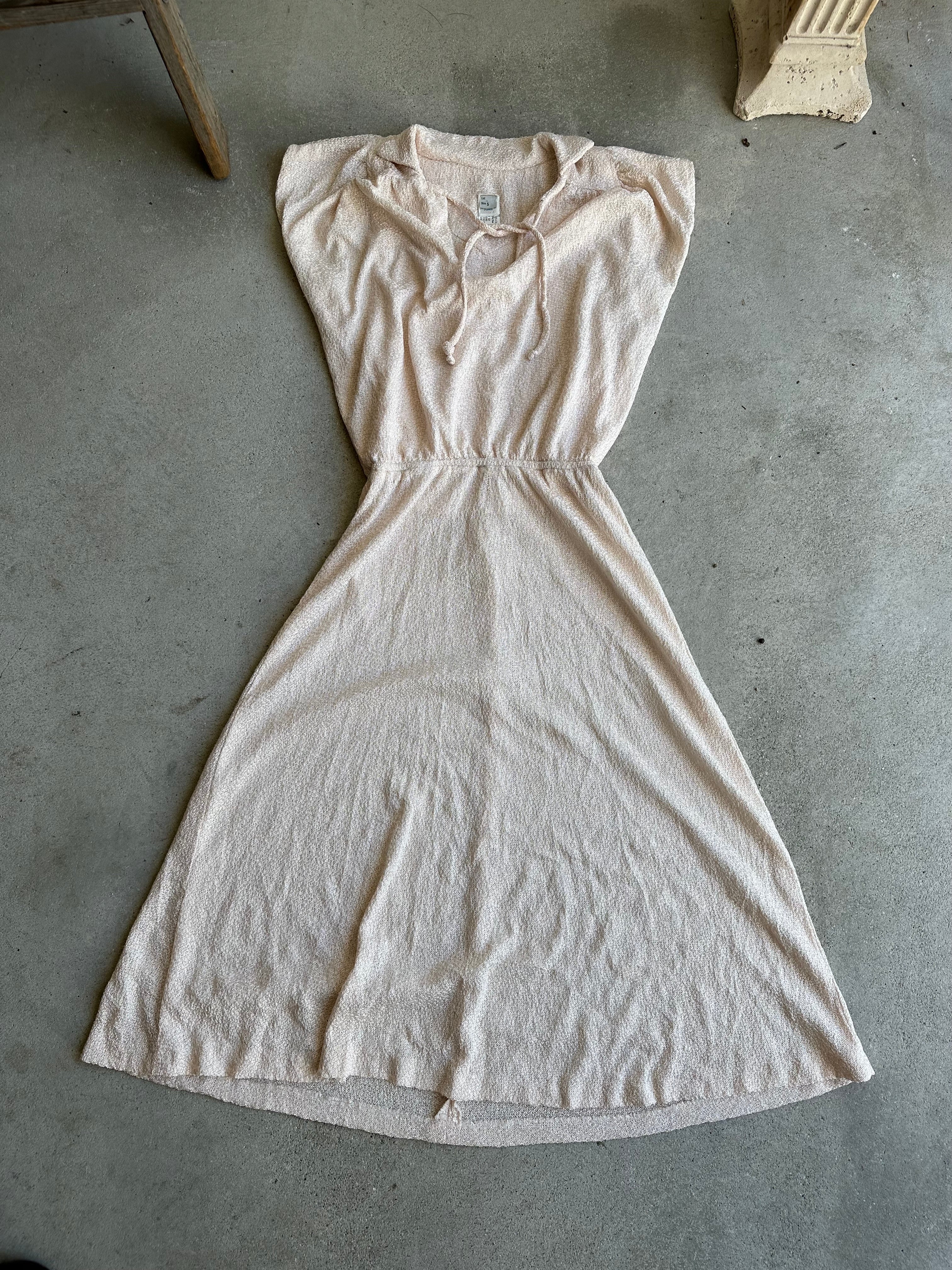 1960s Union-Made Collared Dress (S)