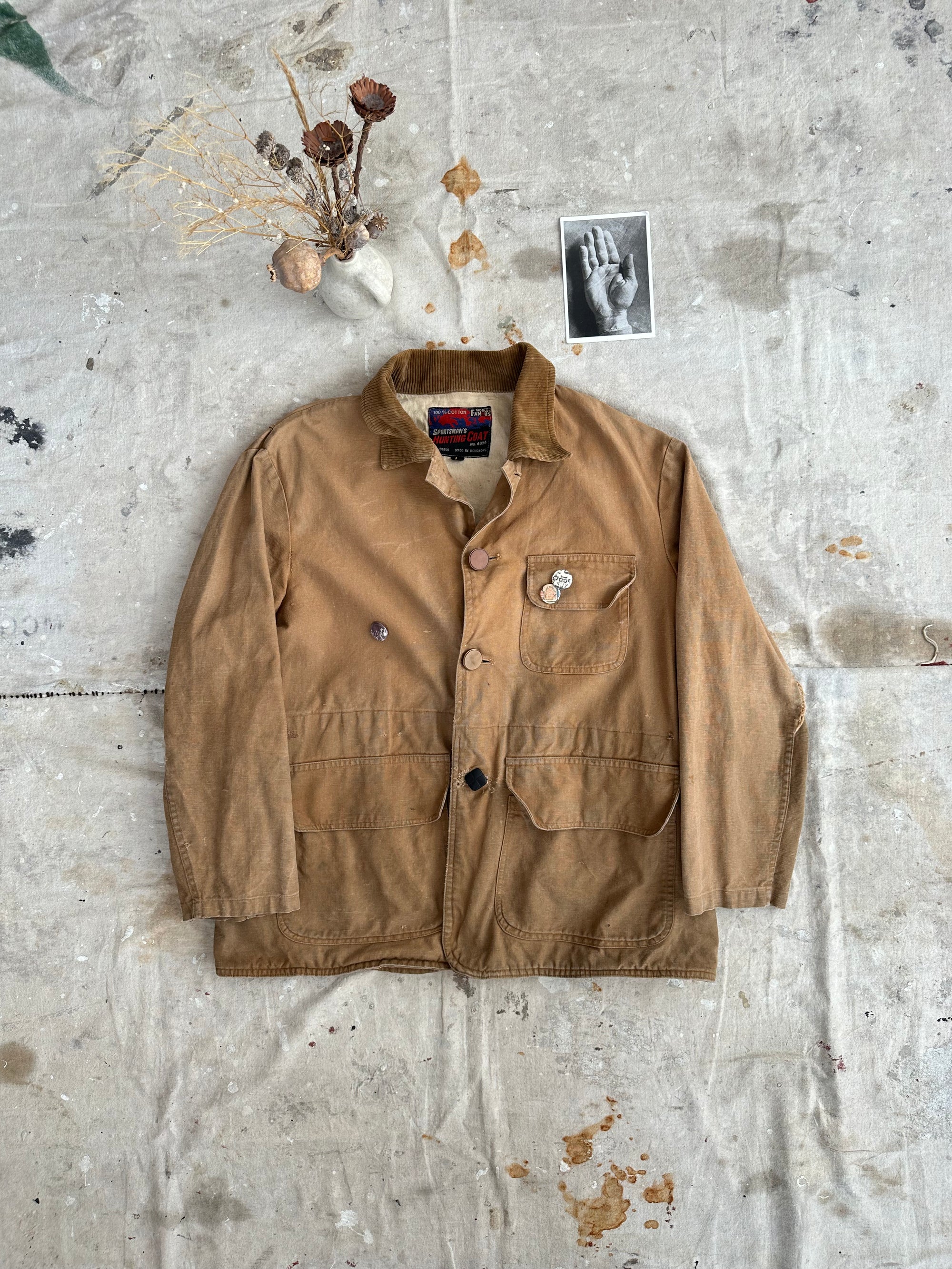 1950s Perfectly Worn Hunting Jacket W/ Pins