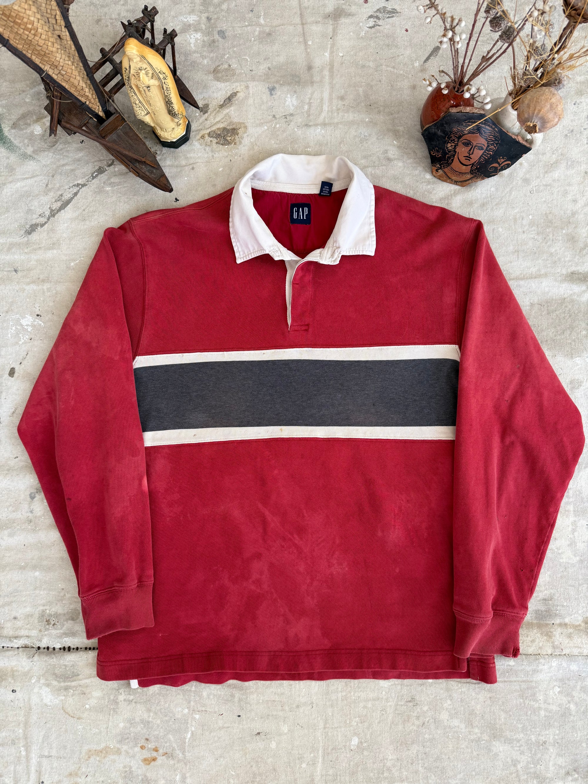 1990s Sun Faded GAP Rugby Shirt