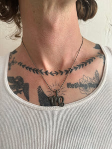 Vintage Virgo Zodiac Symbol Necklace