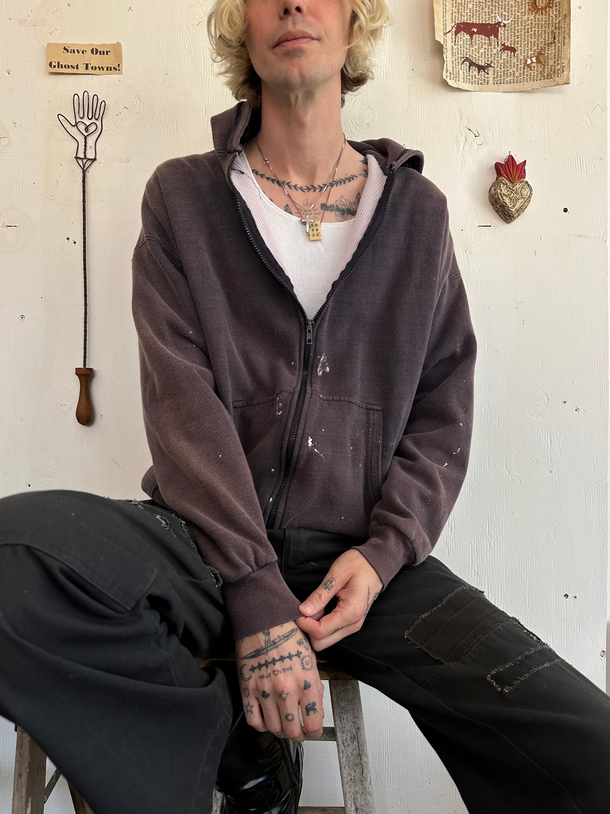 1990s Perfectly Worn Thermal Lined Zip-Up