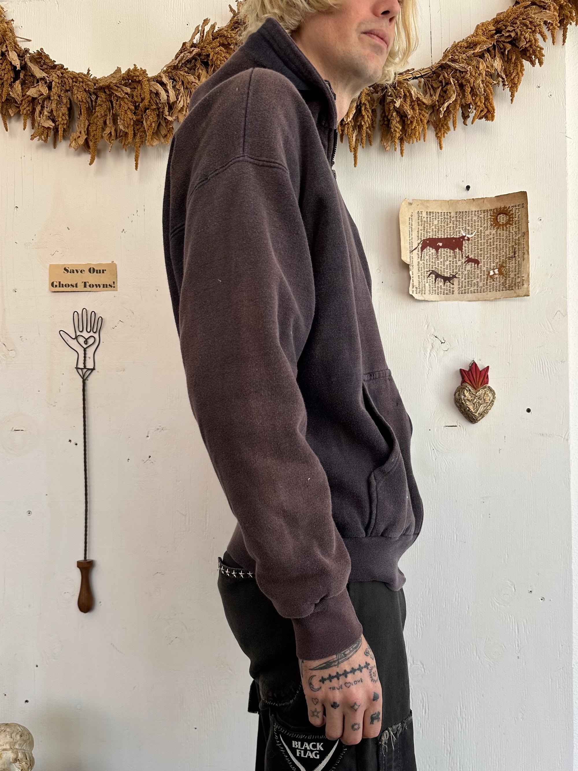 1990s Perfectly Worn Thermal Lined Zip-Up