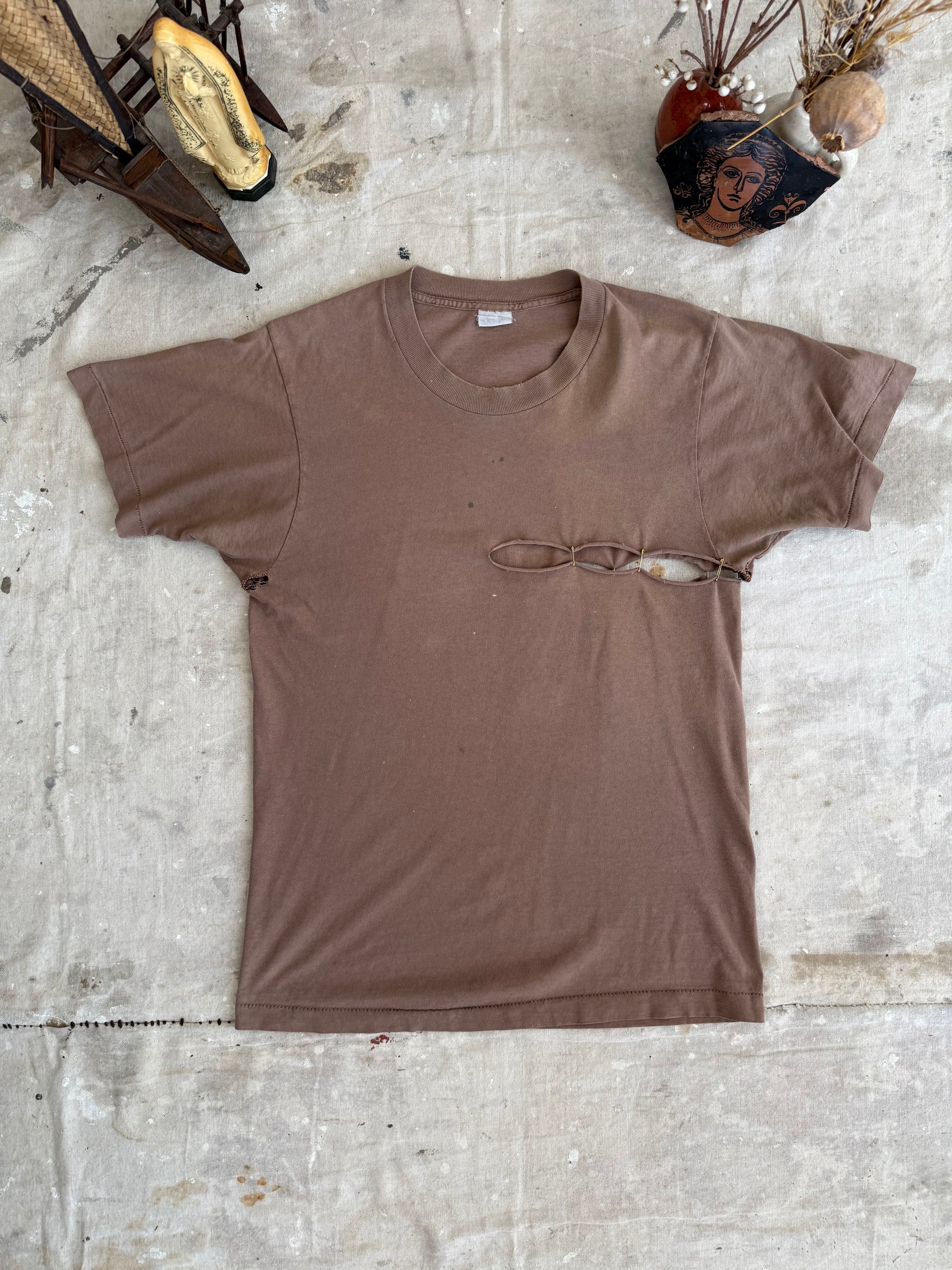 1970s Thrashed Light Brown Tee