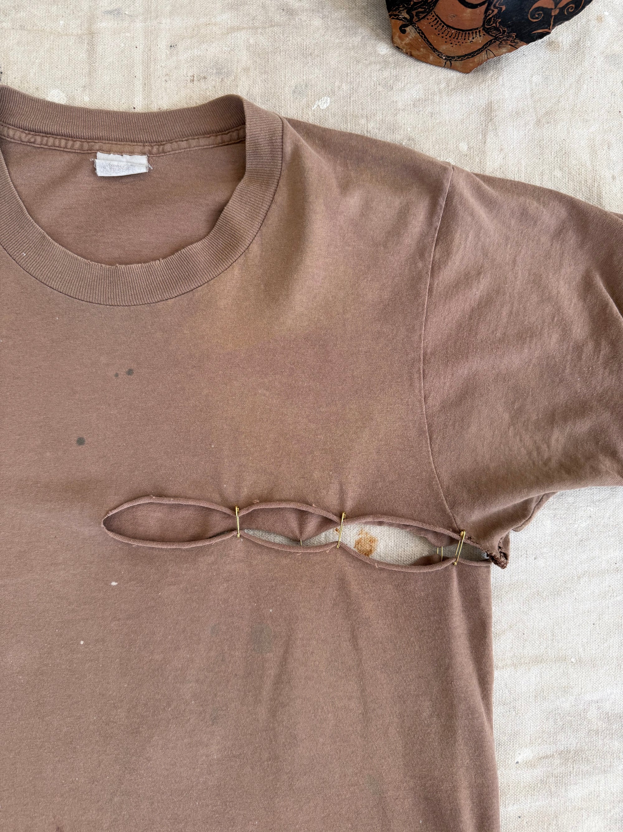 1970s Thrashed Light Brown Tee