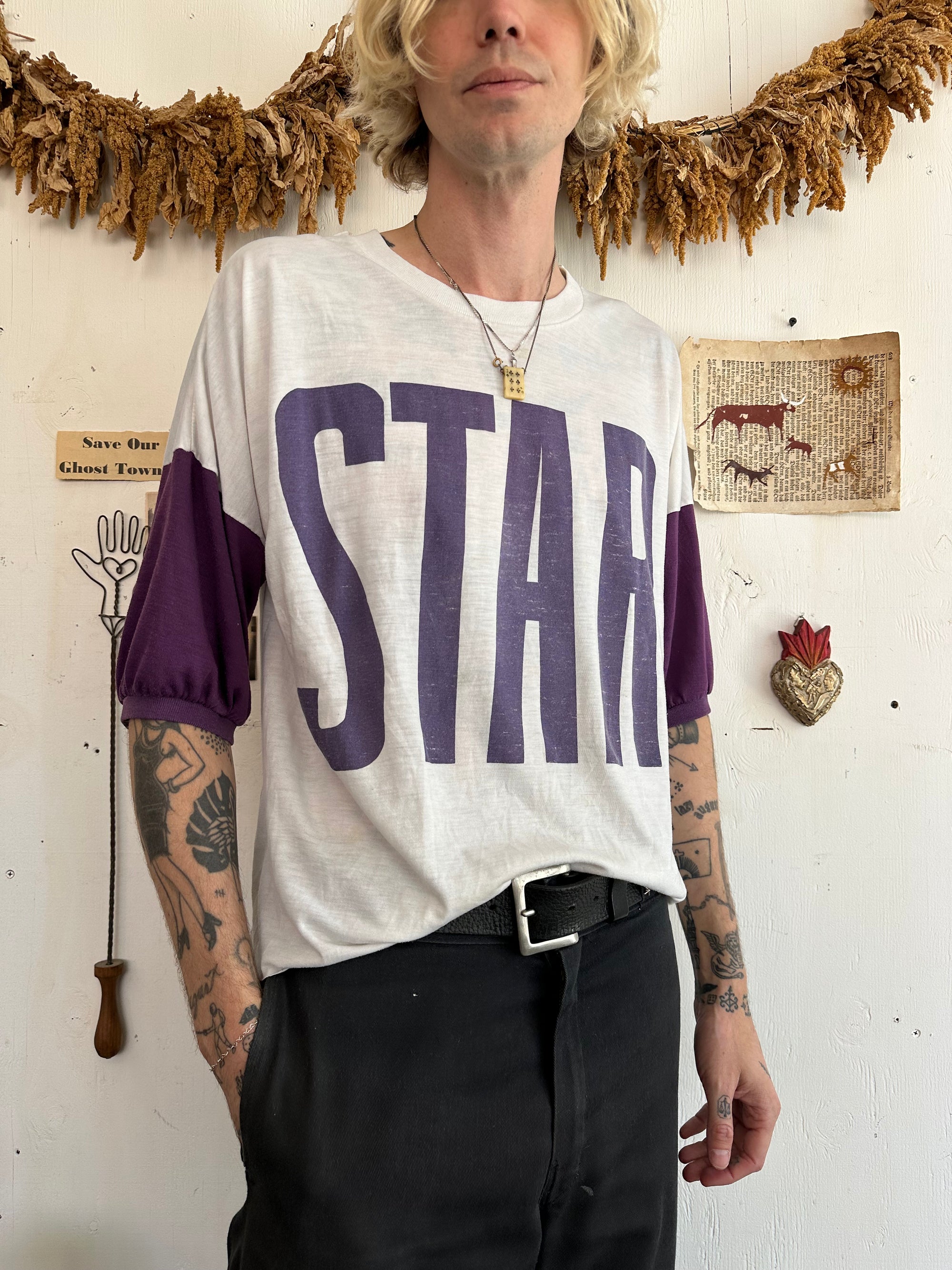 1980s Star Half-Sleeve T-Shirt