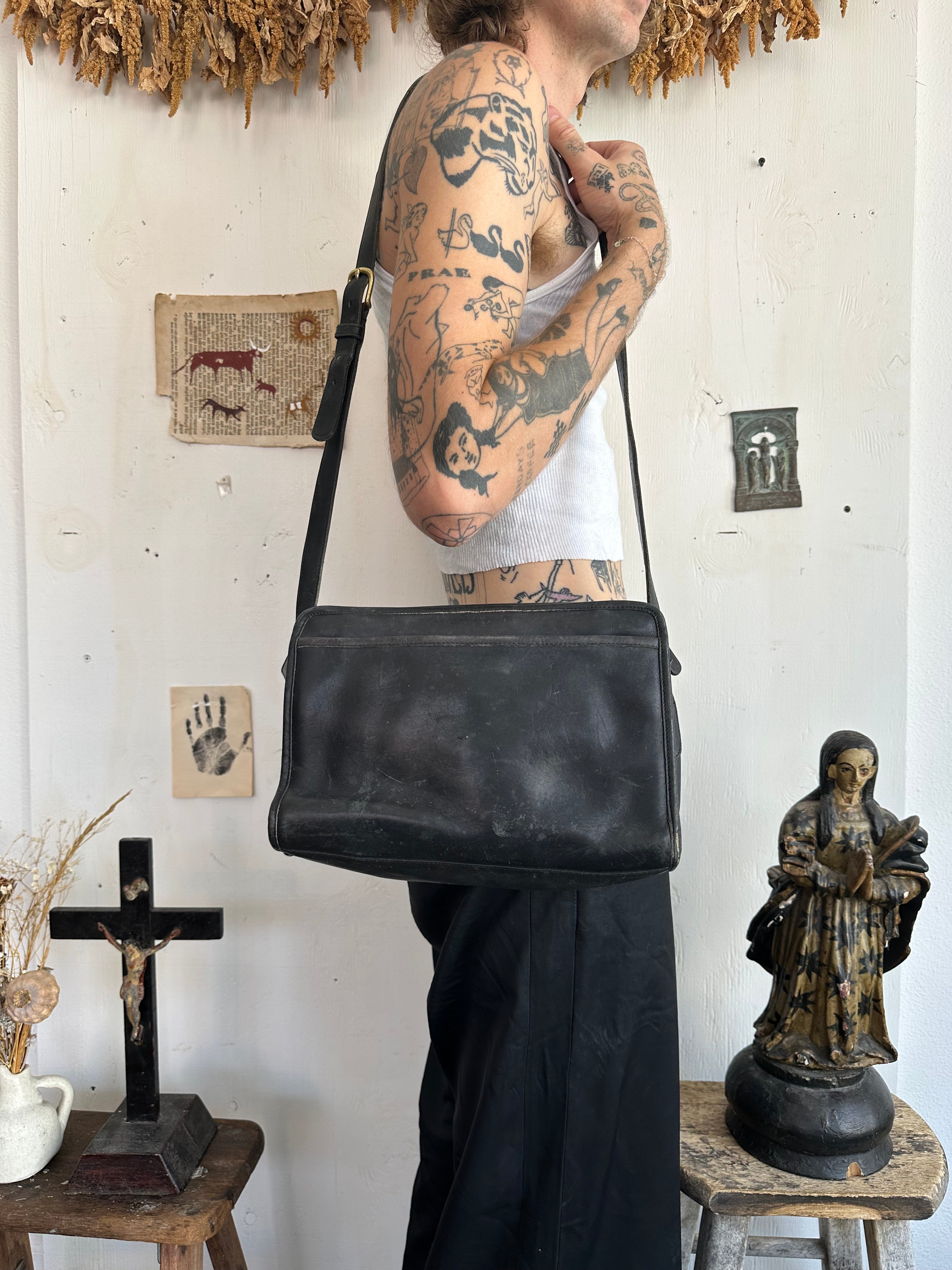 Vintage Leather Coach Bag