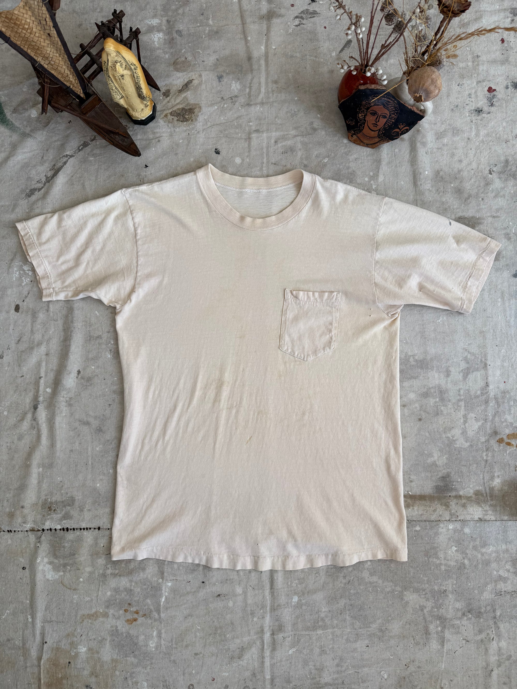1980s Discolored White T-Shirt