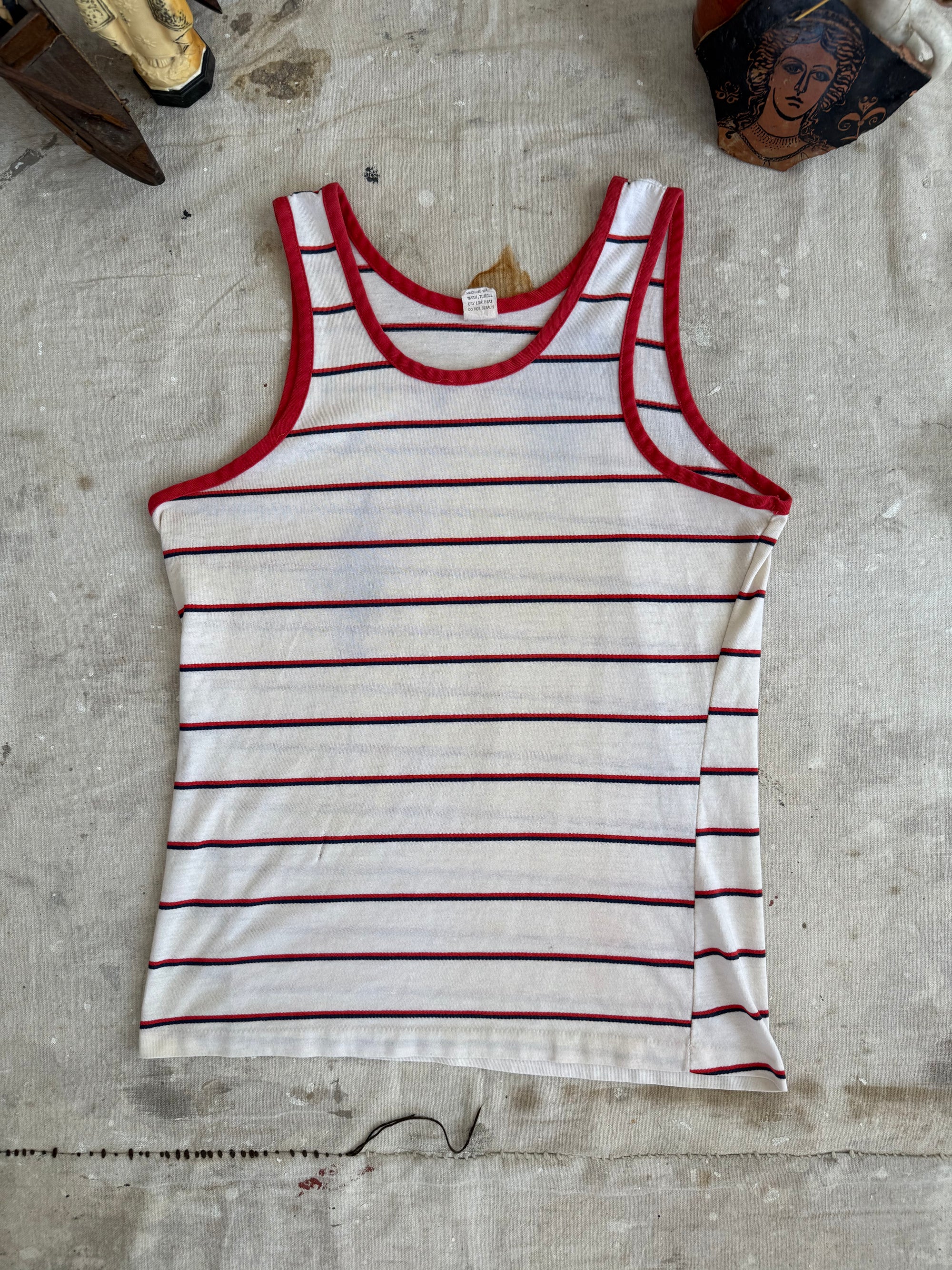 1970s Well Worn Striped Tank Top