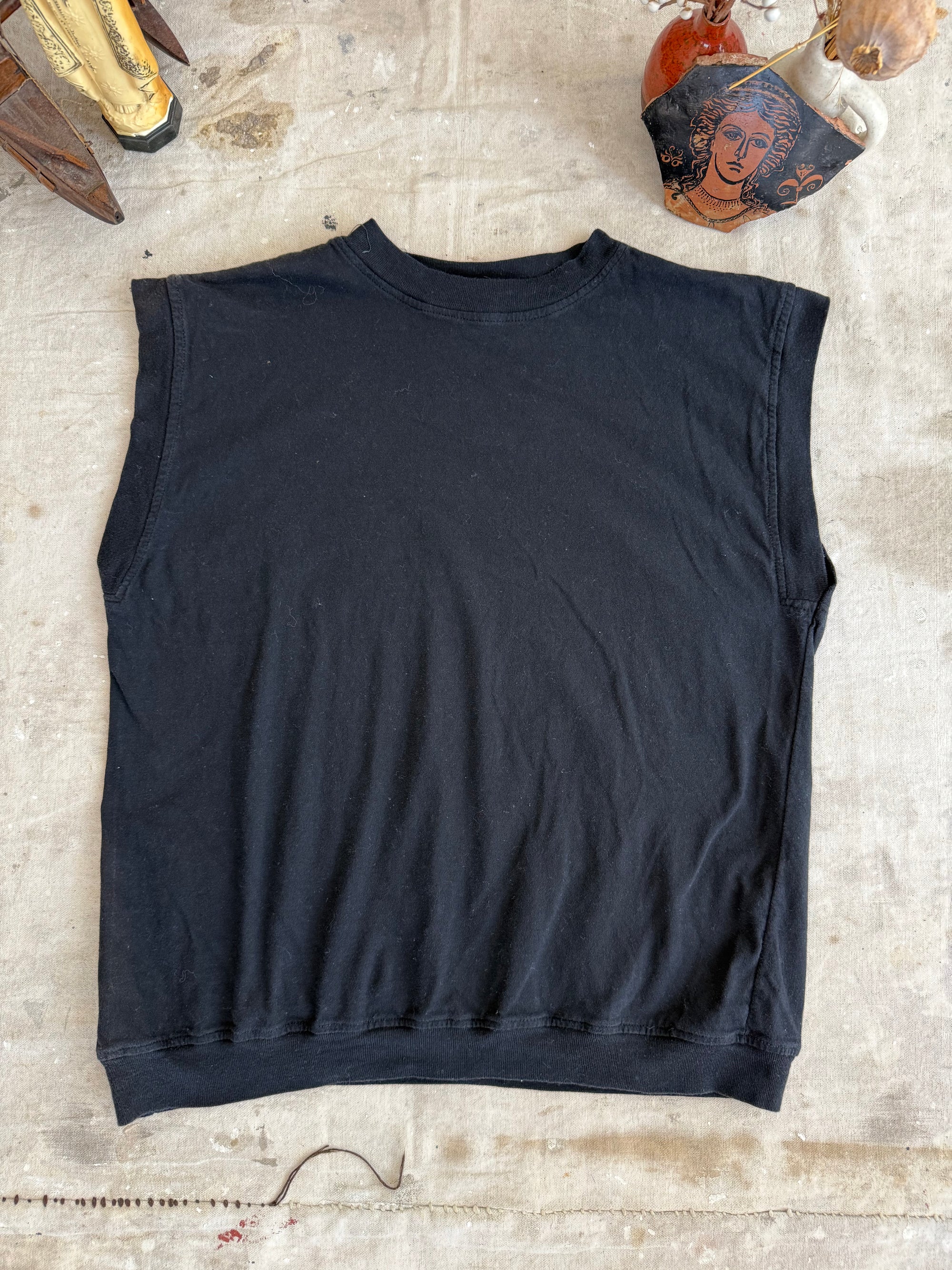 1980s Black Muscle Tee