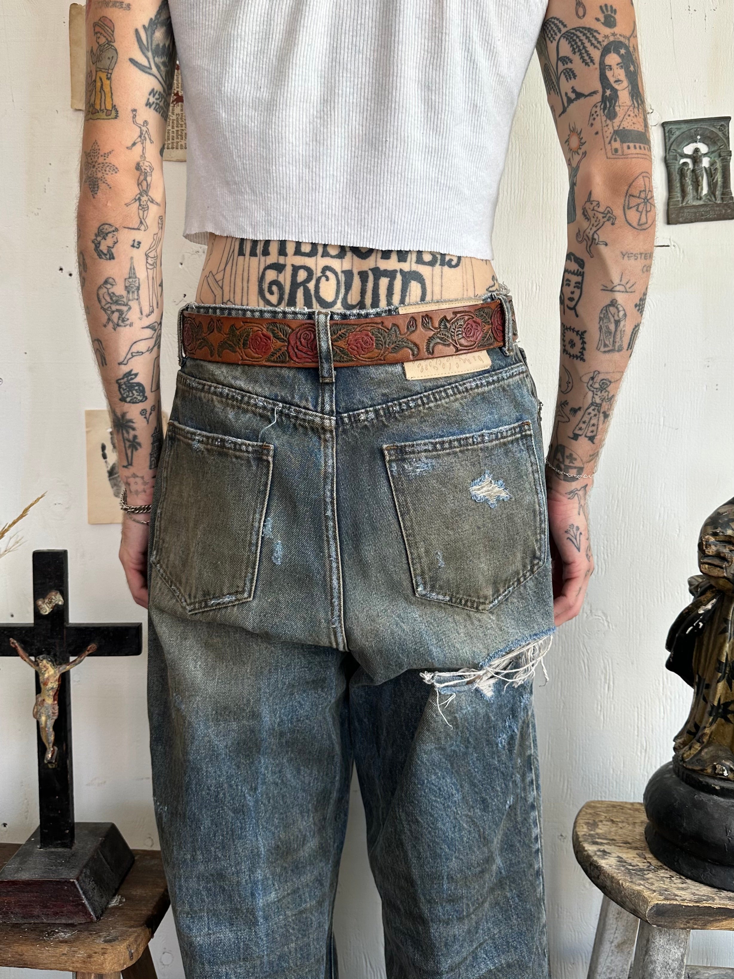 1970s Rose Belt (30”)