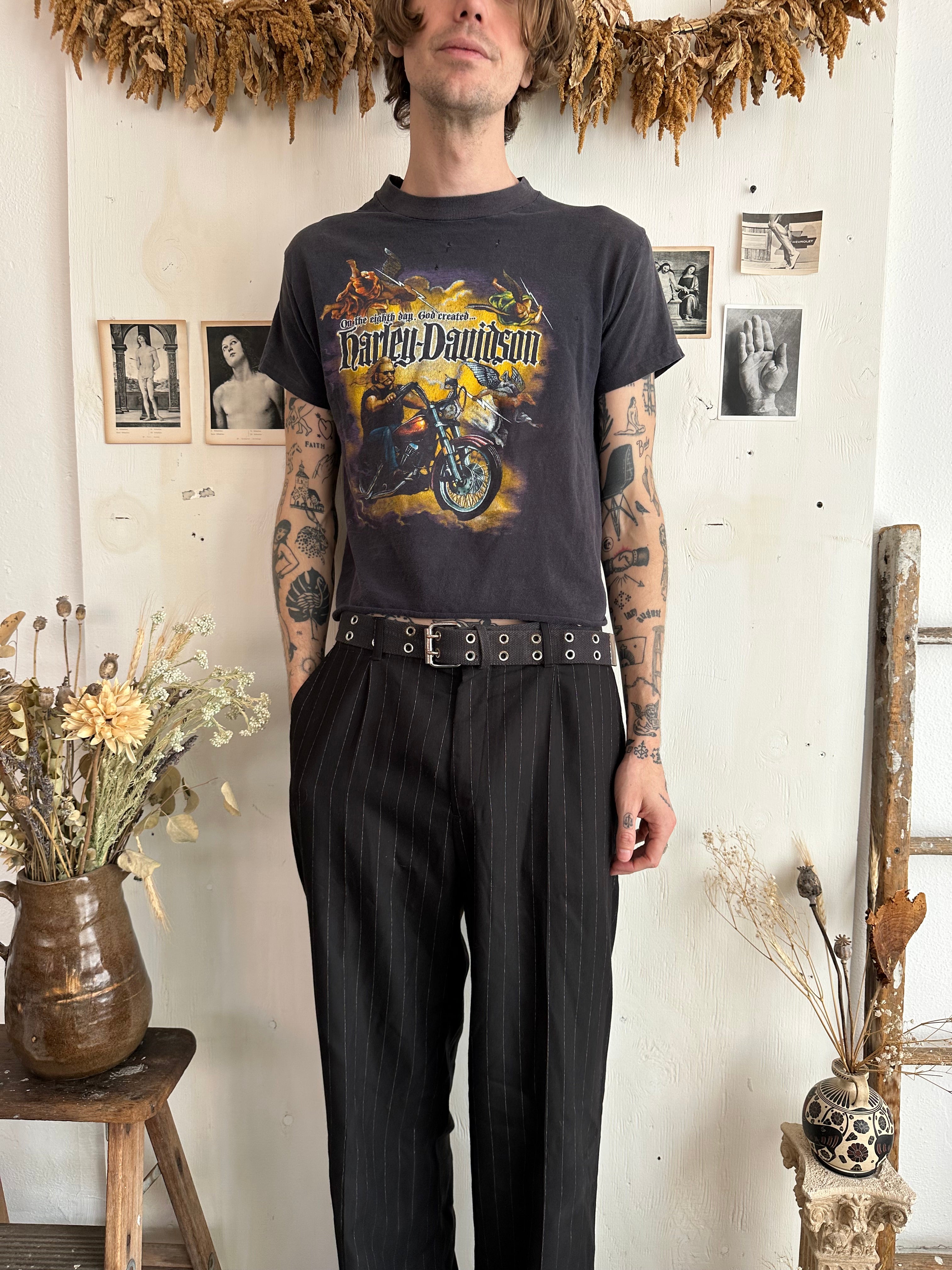 1980s Sunfaded Harley Davidson Angels Tee (S/M)