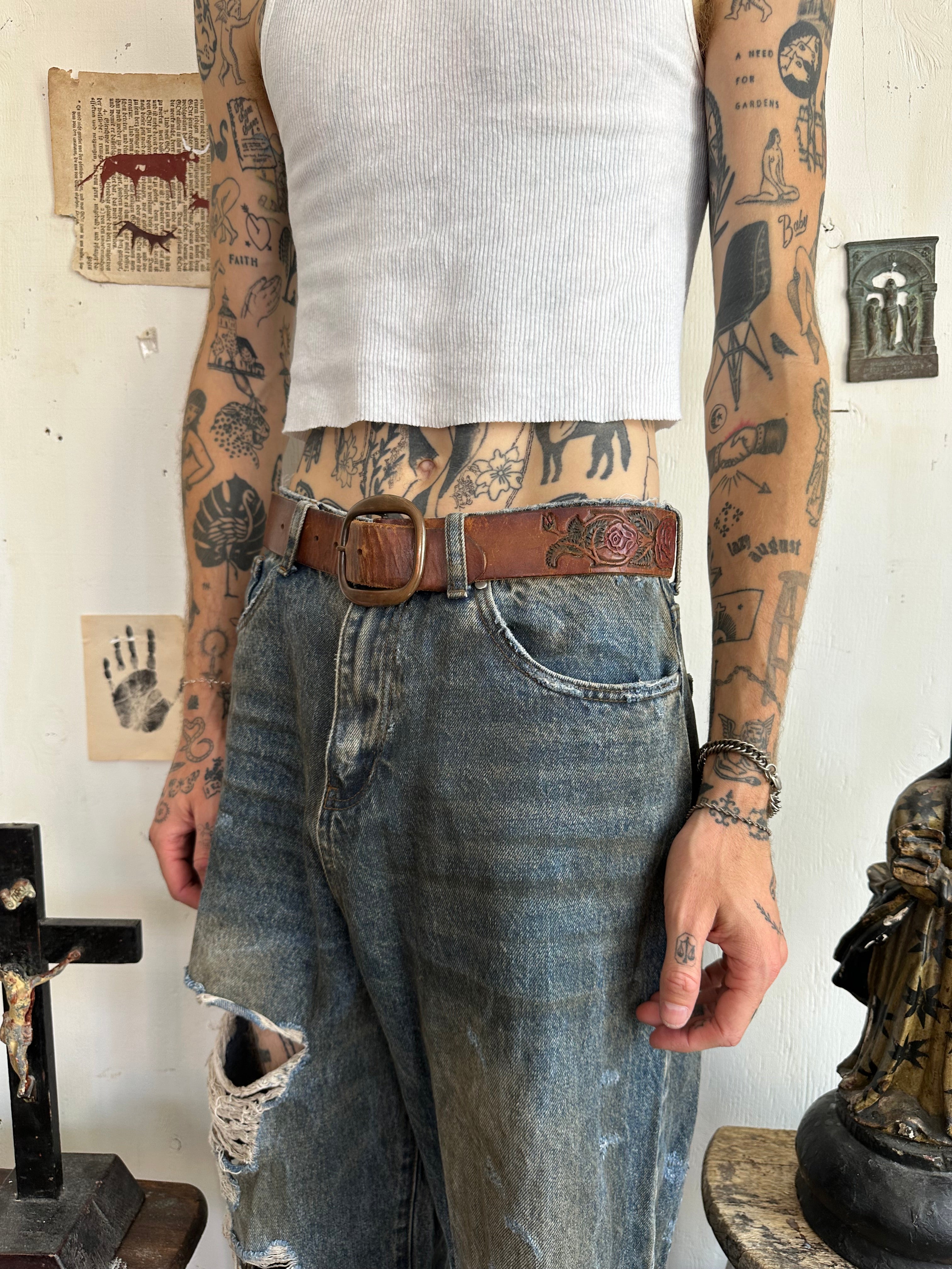 1970s Rose Belt (30”)