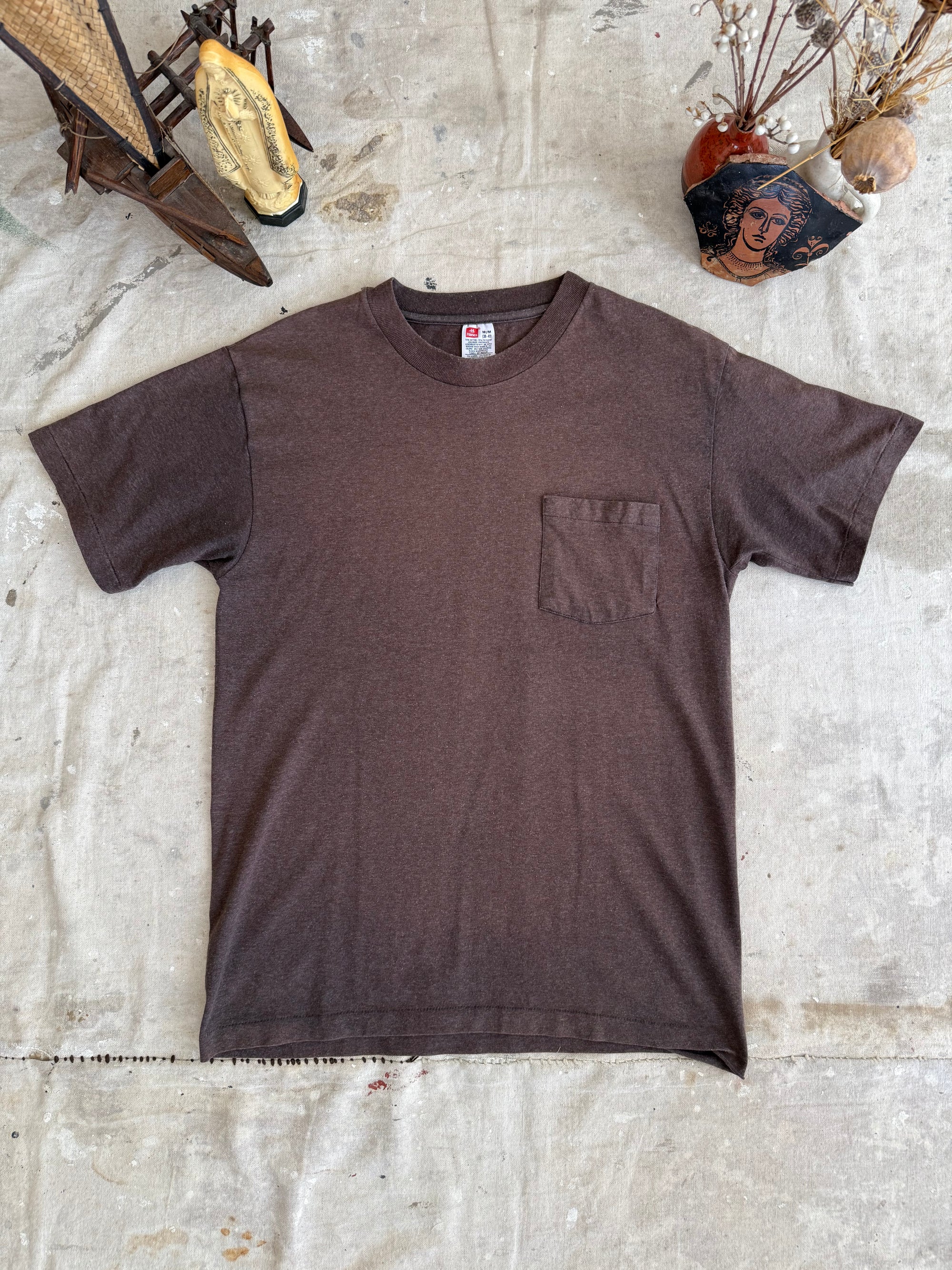 1990s Faded Brown Pocket Tee