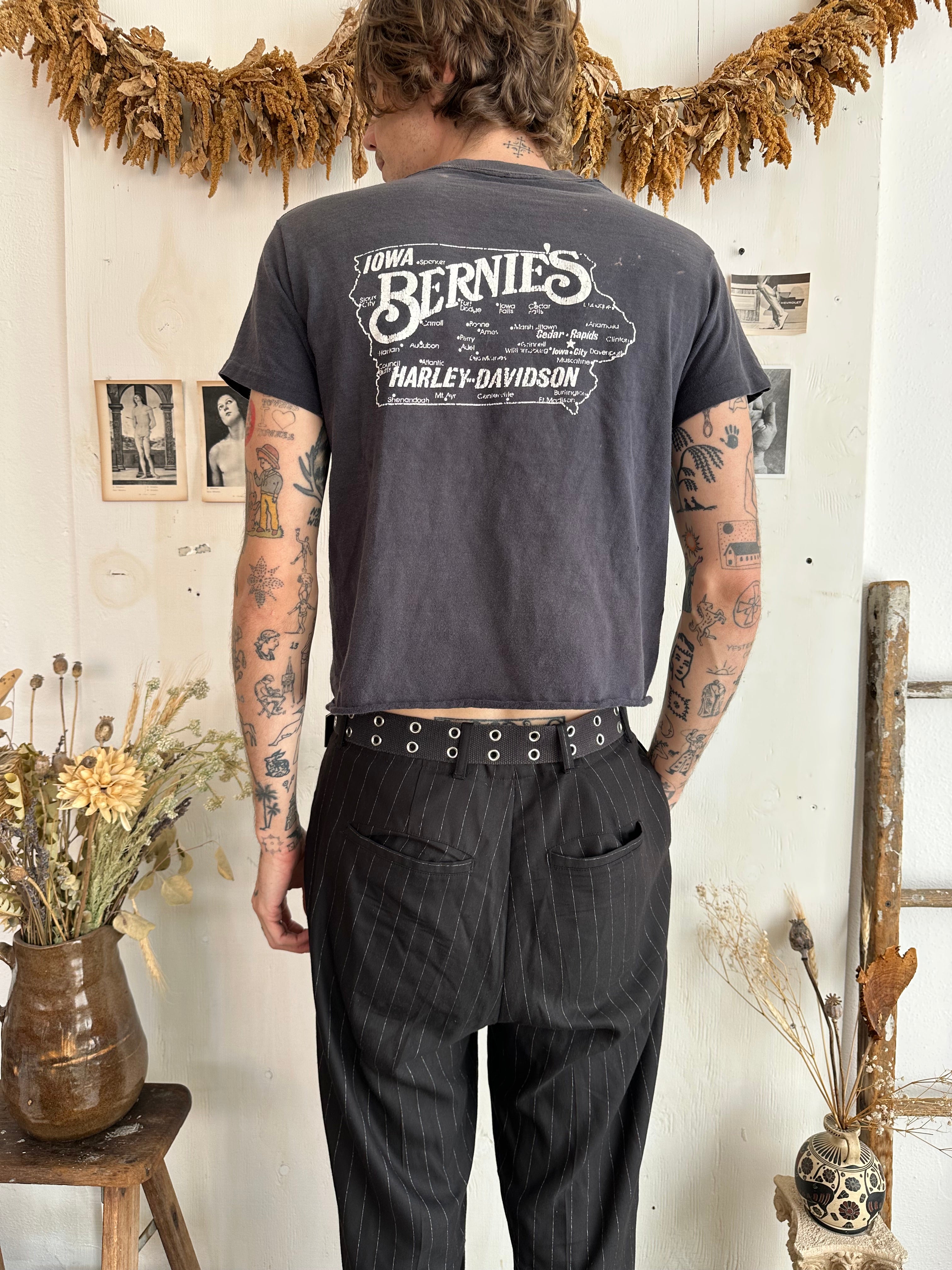 1980s Sunfaded Harley Davidson Angels Tee (S/M)