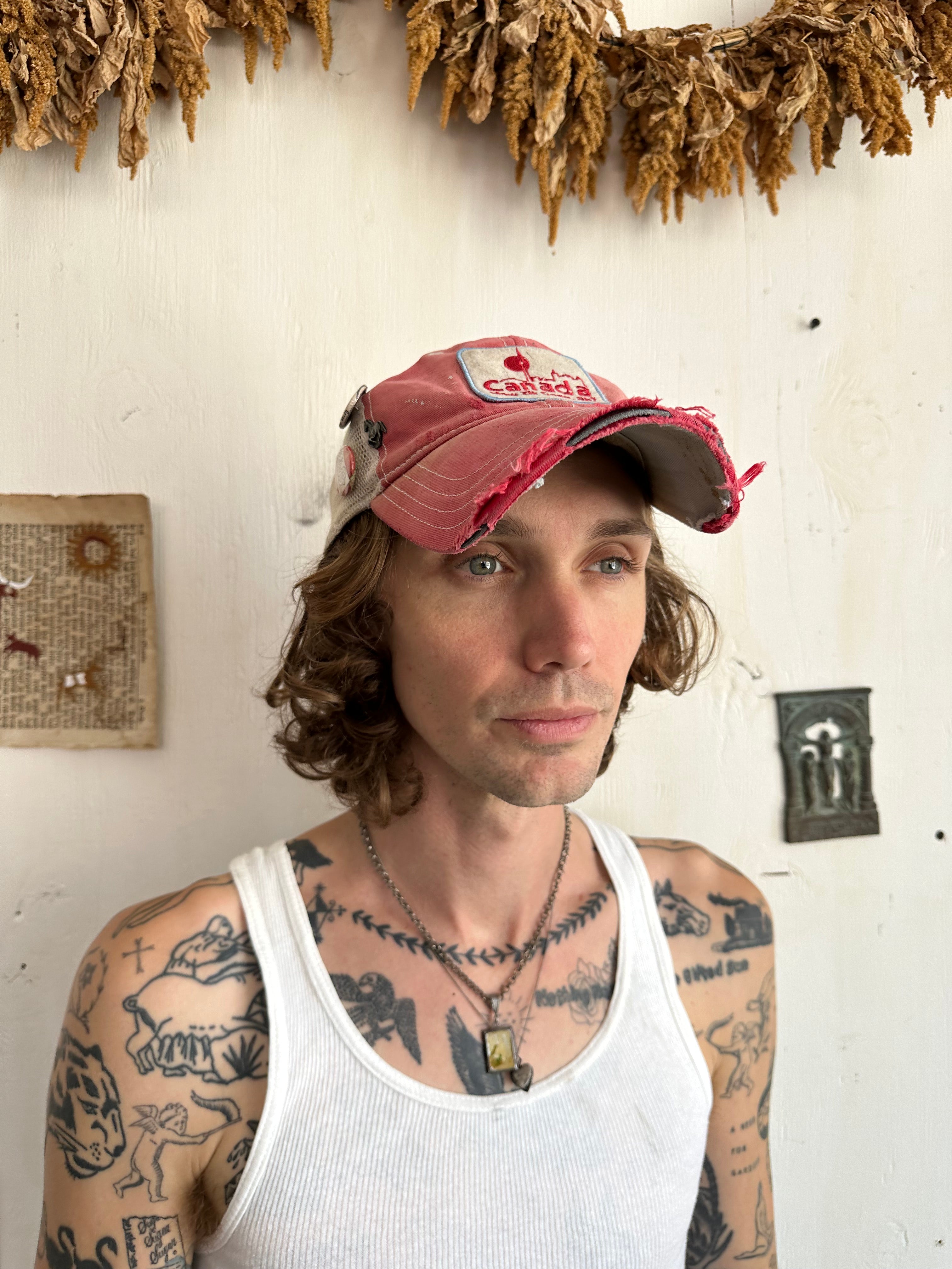 Thrashed Canada Trucker Hat W/ pins