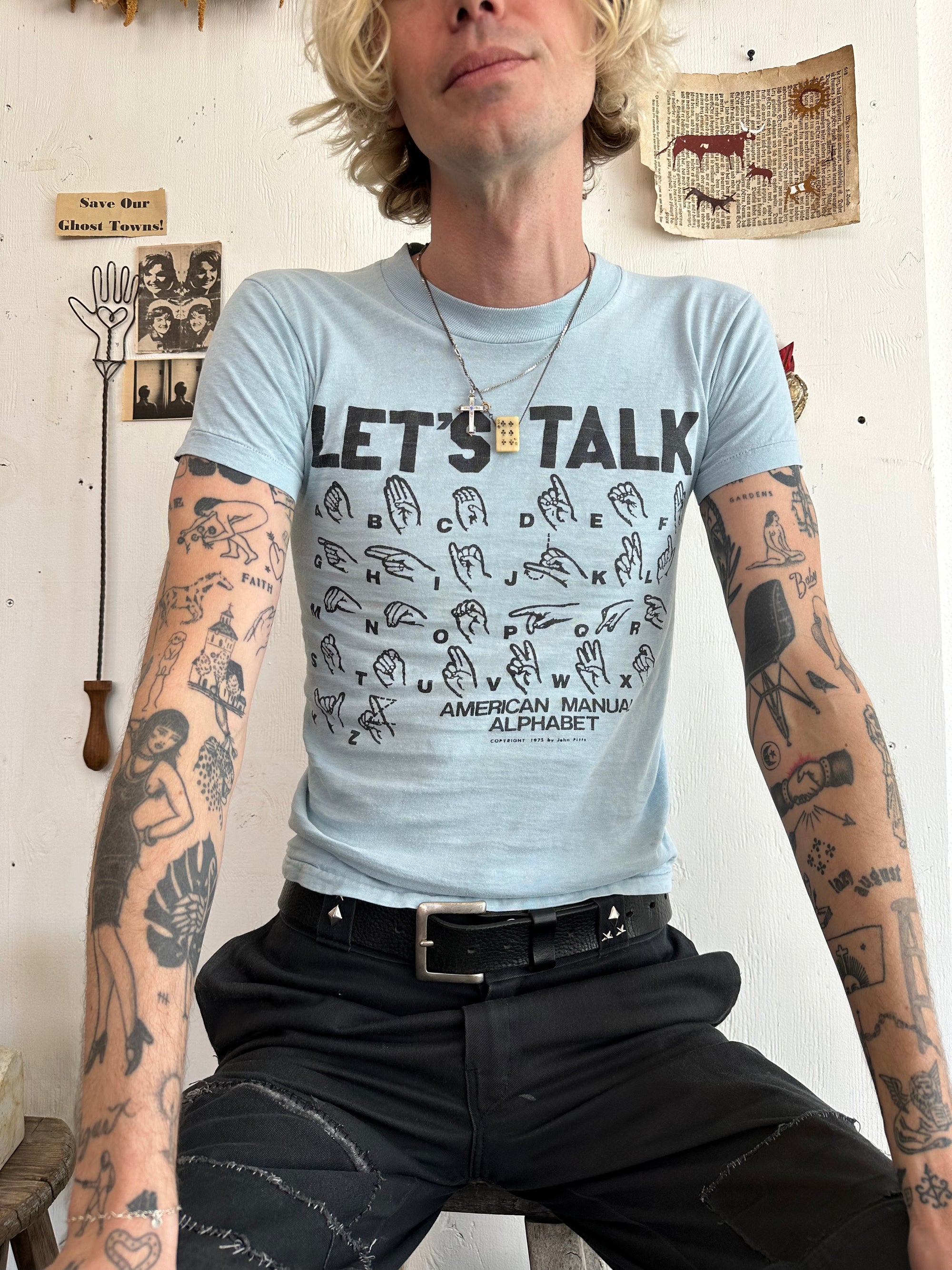 1975 Let’s Talk Sign Language Tee