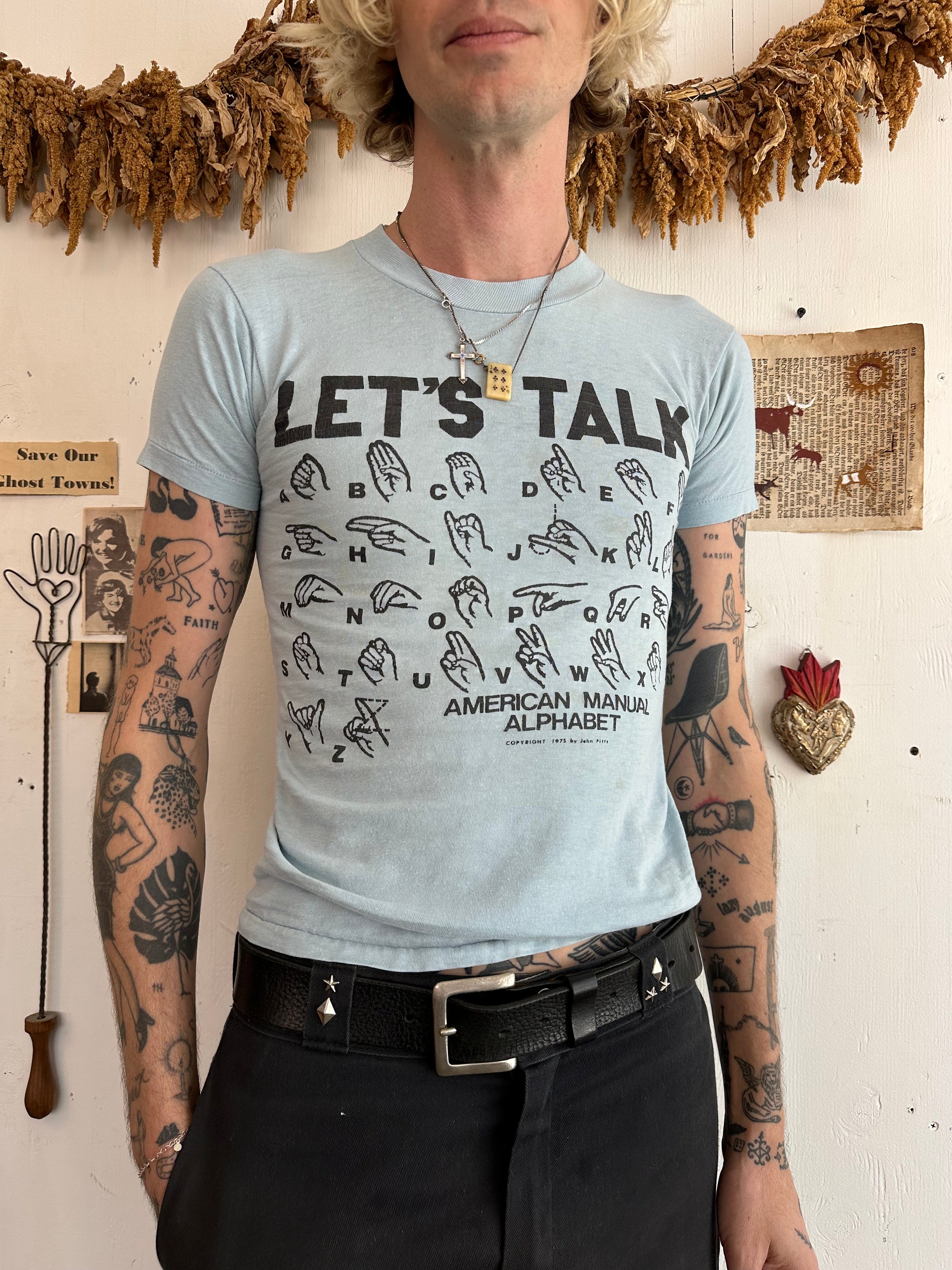 1975 Let’s Talk Sign Language Tee