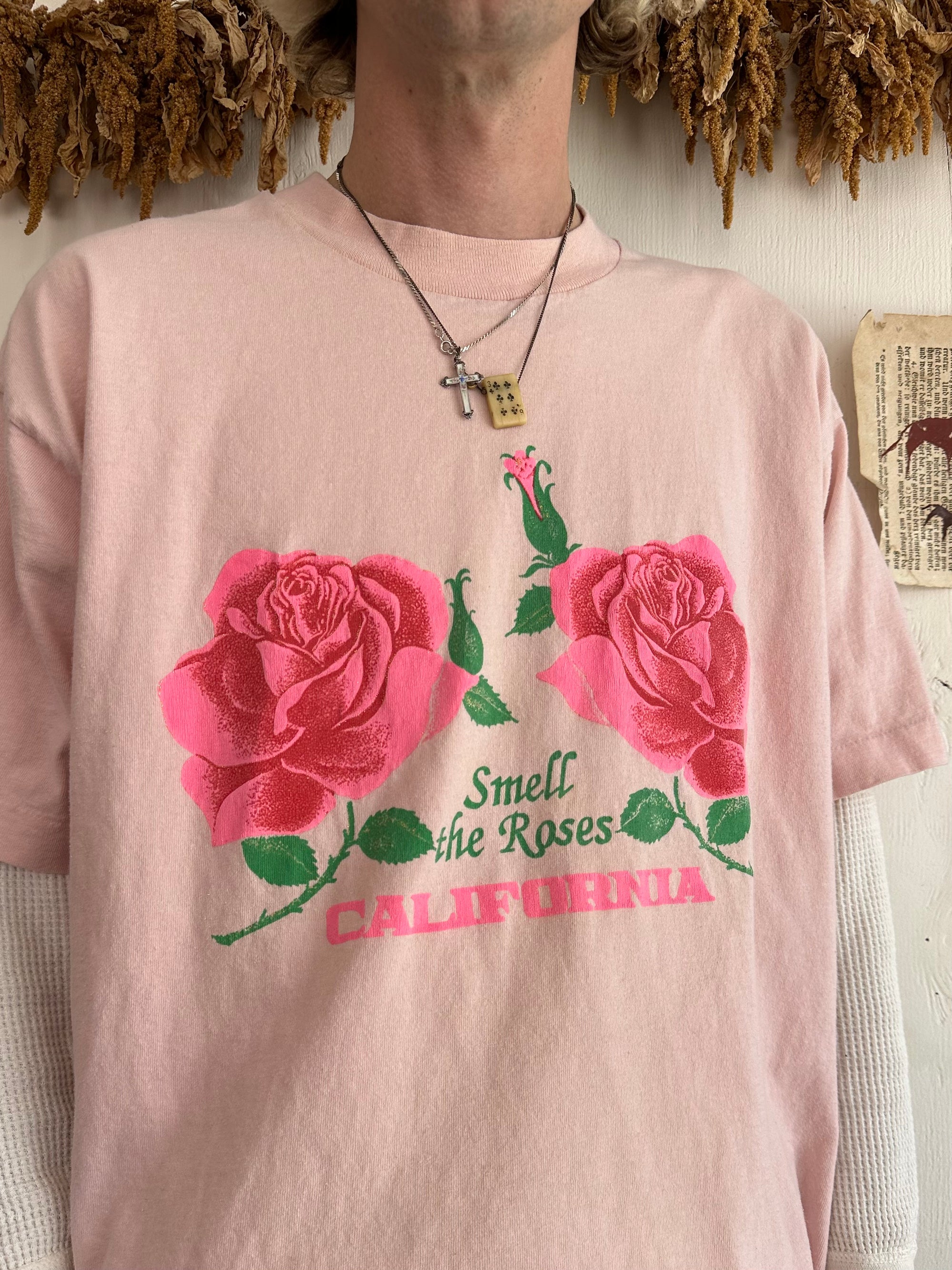 1990s Smell the Roses California T-Shirt