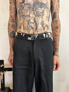 Vintage Playing Card Leather Belt (36”)