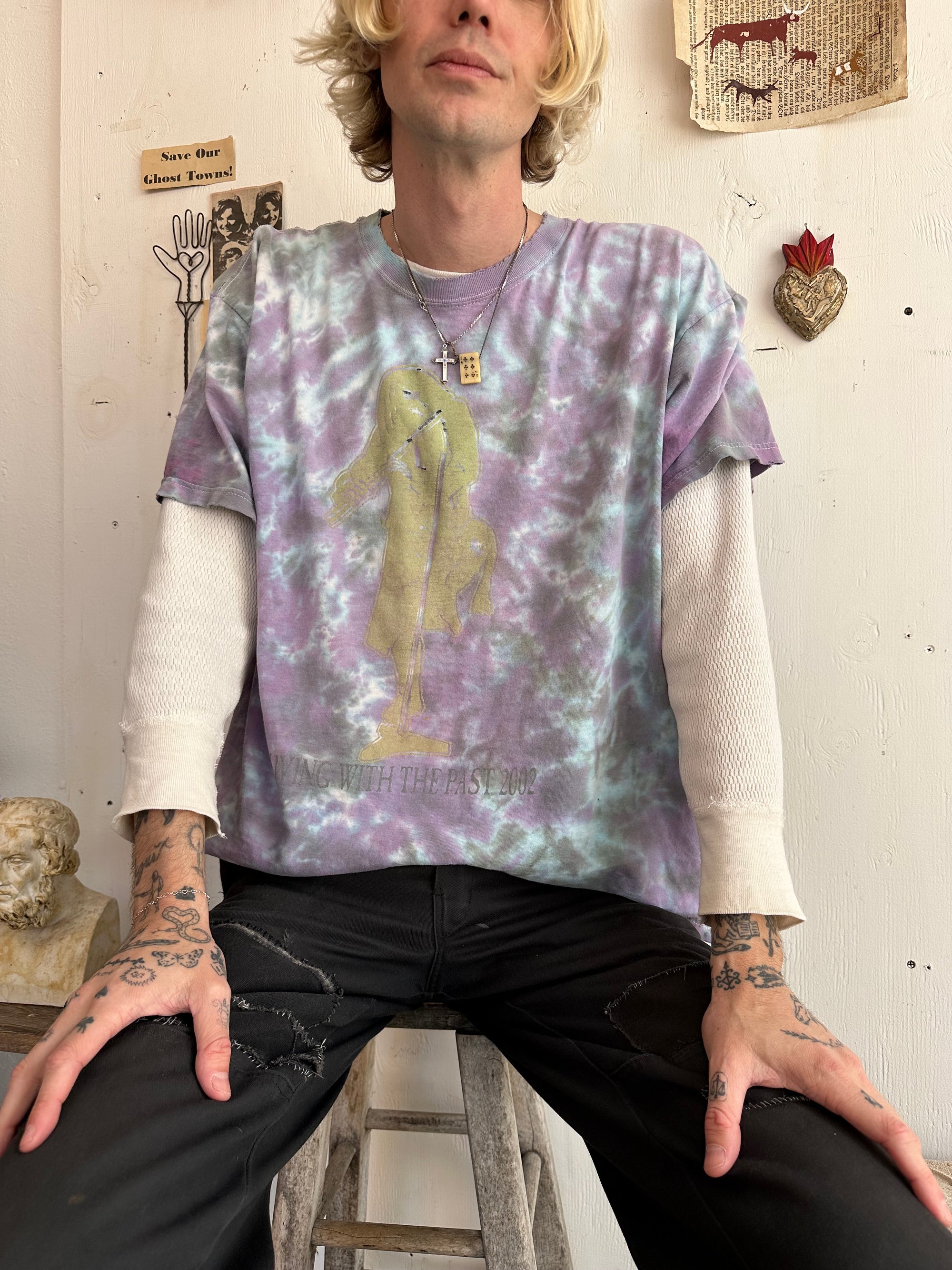 2002 Thrashed Ian Anderson Tie Dye T-Shirt