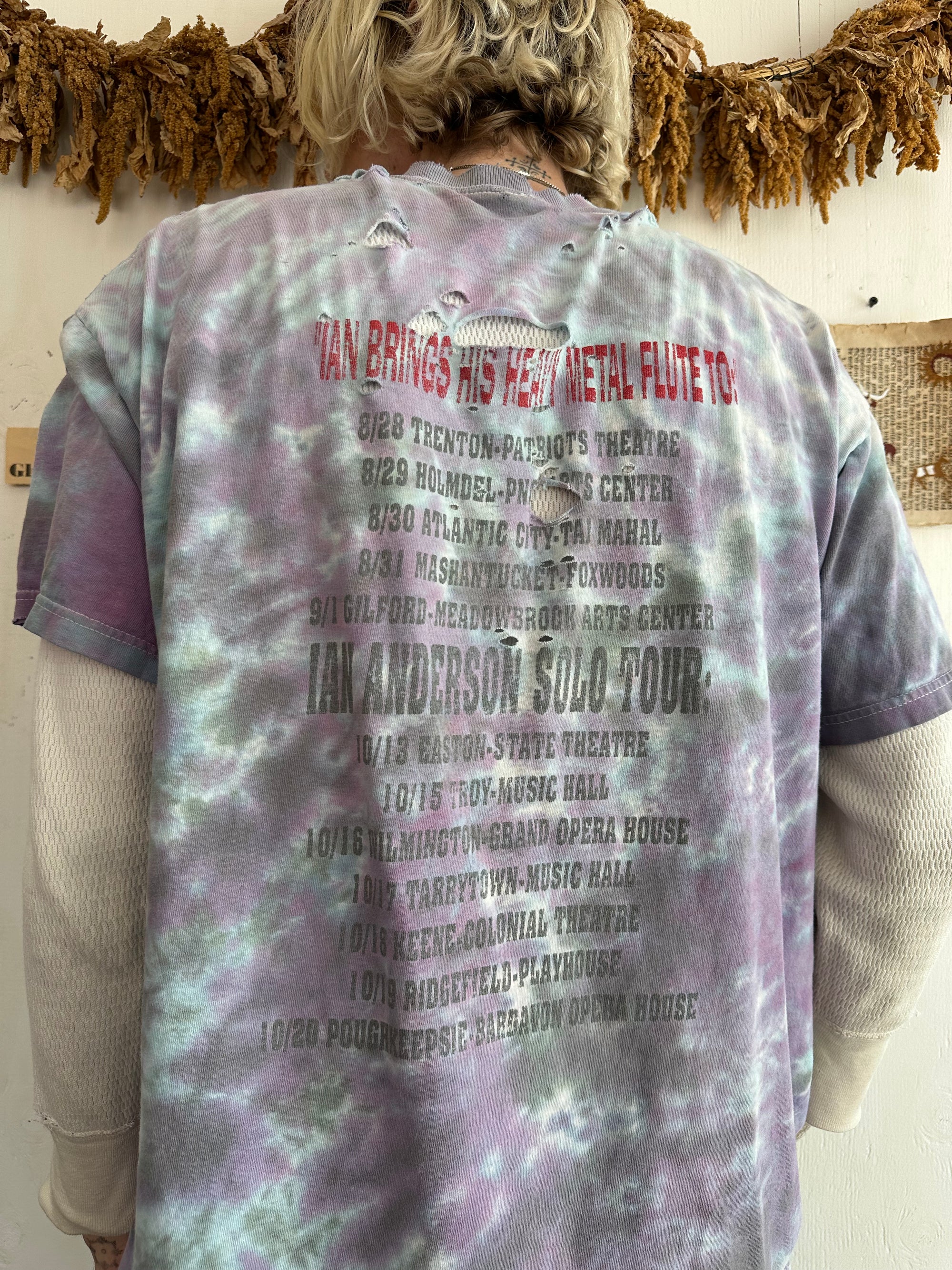 2002 Thrashed Ian Anderson Tie Dye T-Shirt