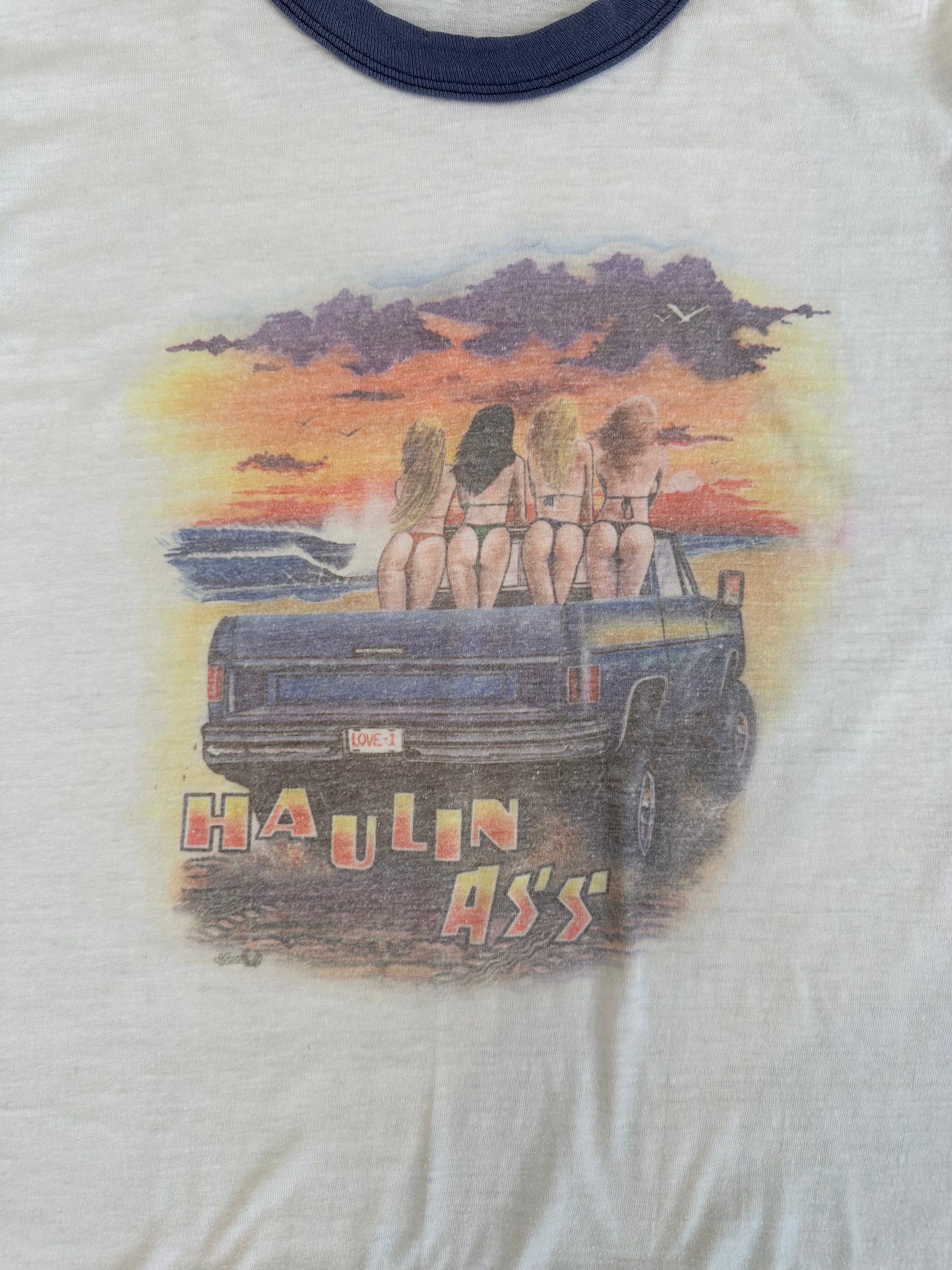 1970s Faded Haulin Ass Ringer (M)
