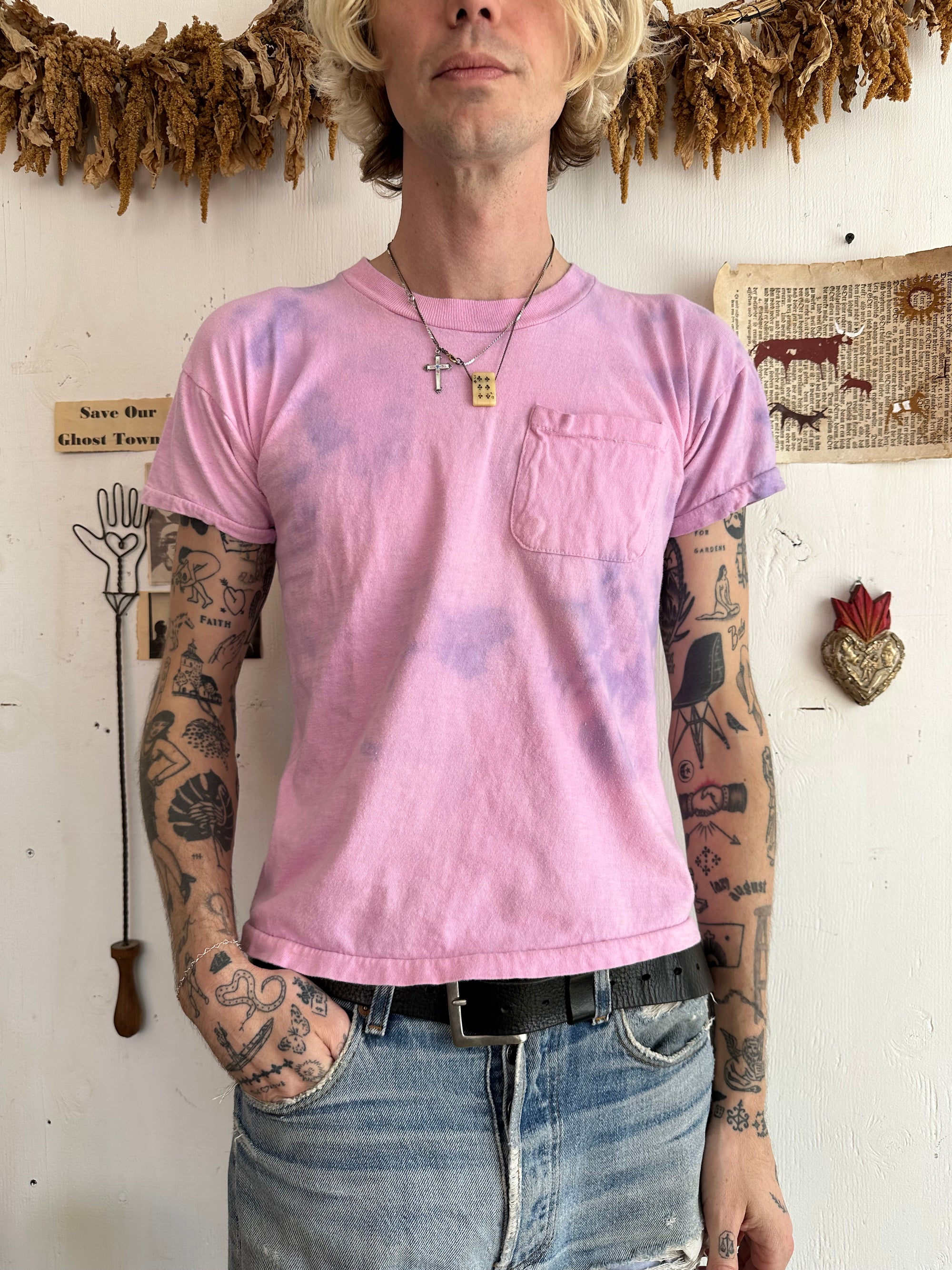 1970s Pink Pocket Tee