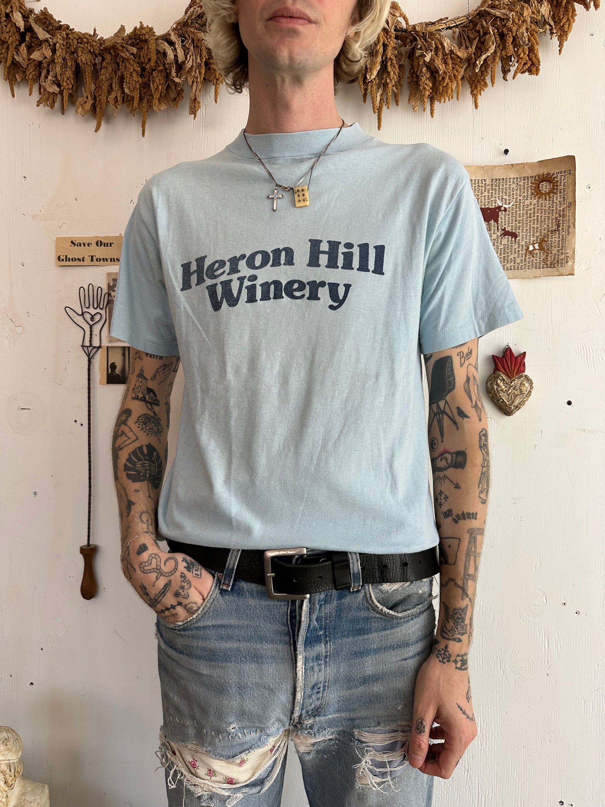 1970s Heron Hill Winery Tee
