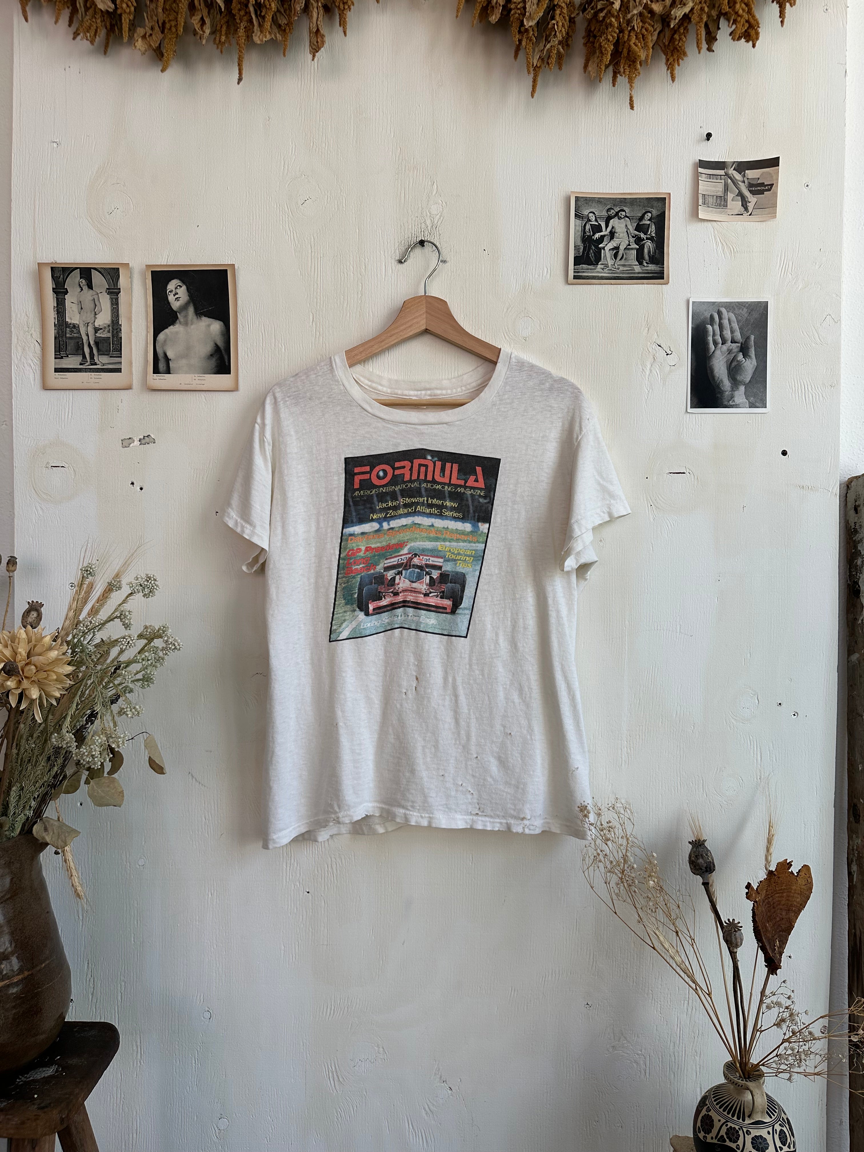 1970s Thrashed Forumla One T-Shirt (Boxy M/L)