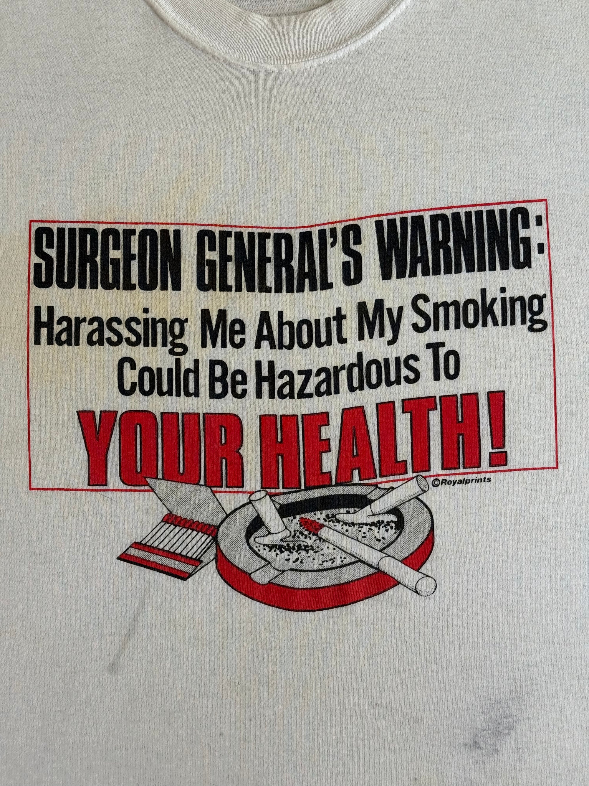 1980s Surgeon General’s Warning Tee