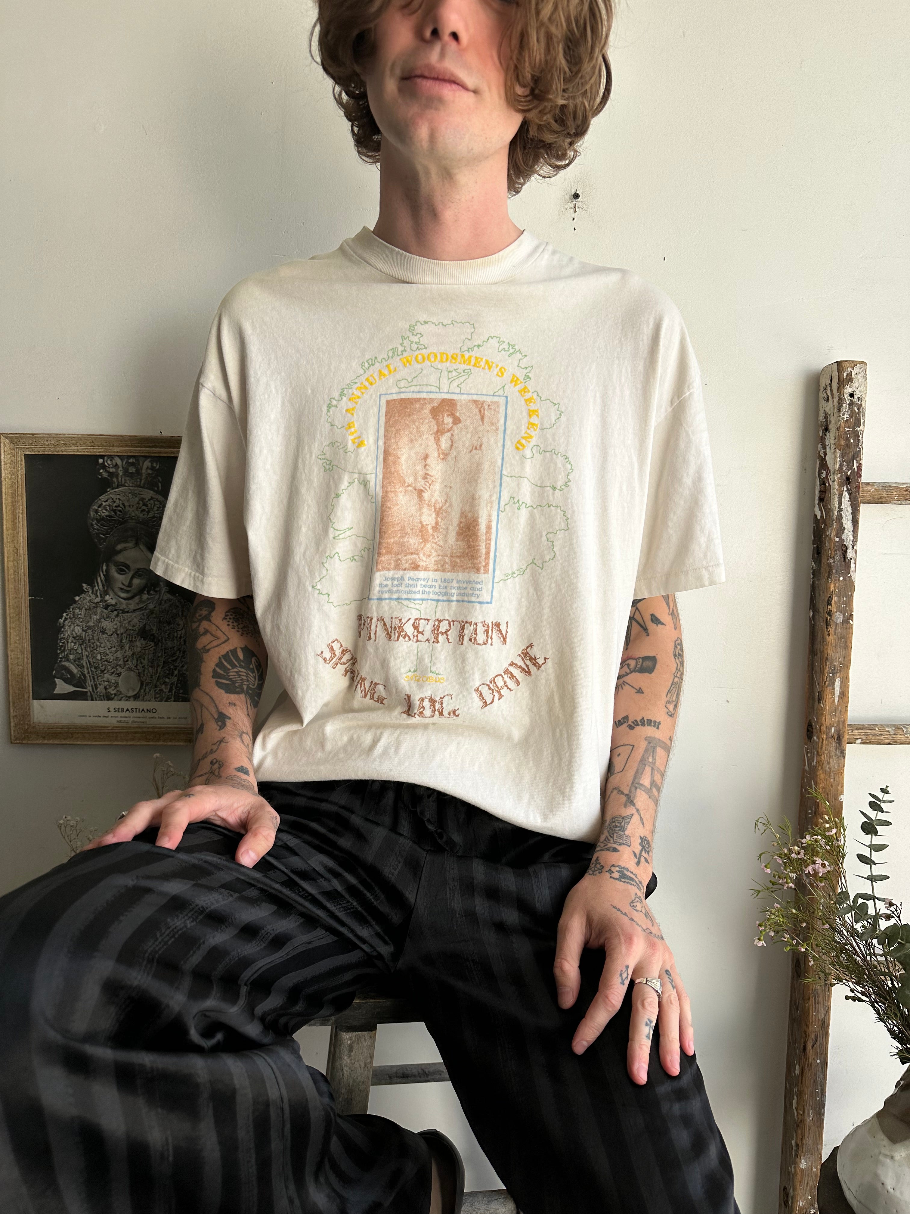 1990s Well-Worn Pinkerton T-Shirt (XXL)