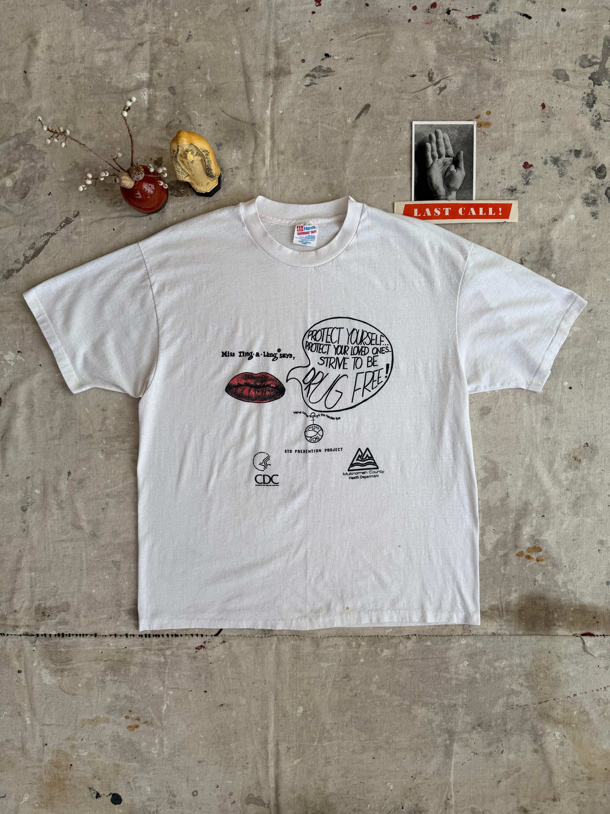 1990s Drug Free! Tee