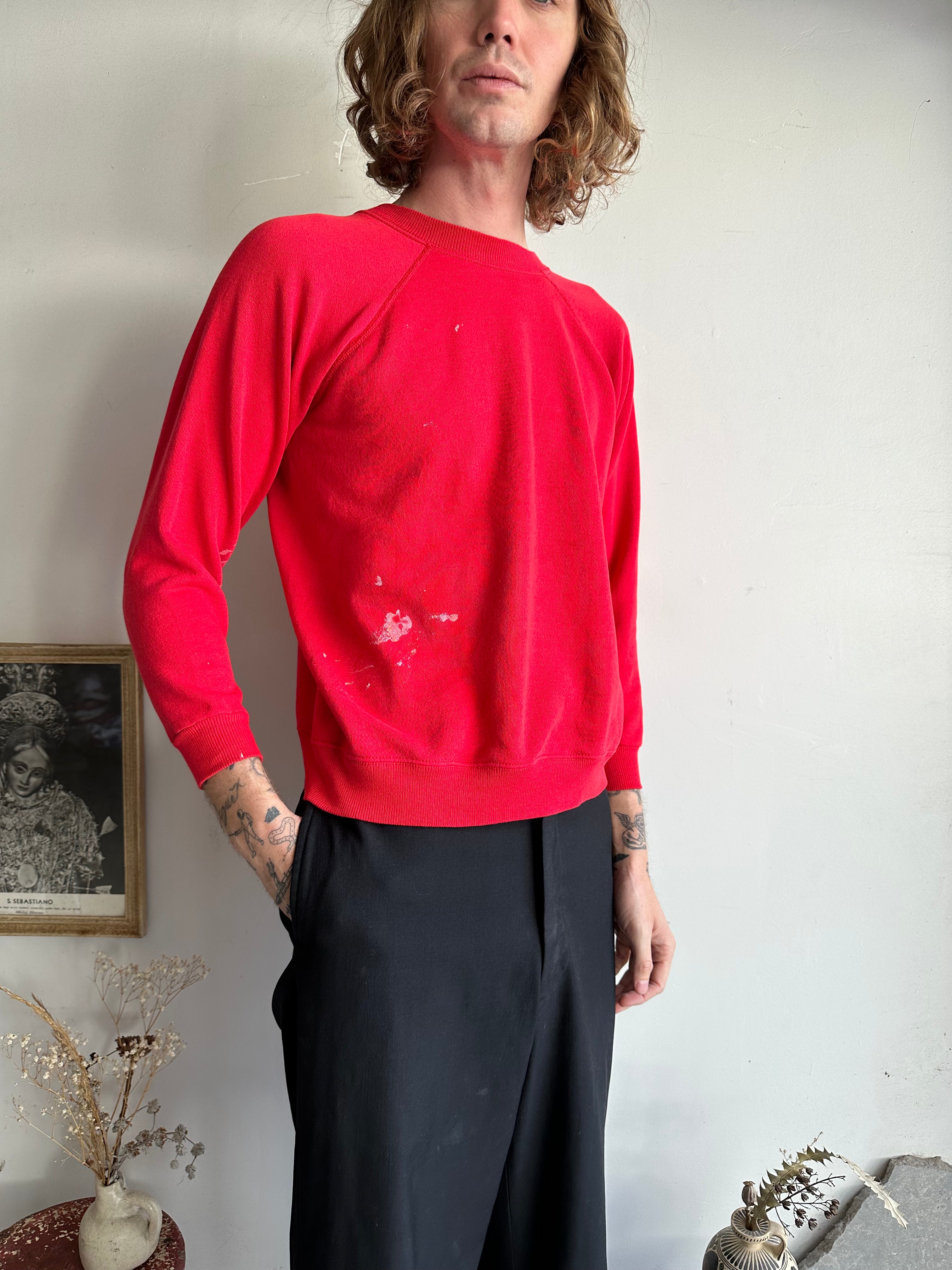 1990s Red Hanes Her Way Sweatshirt (M)