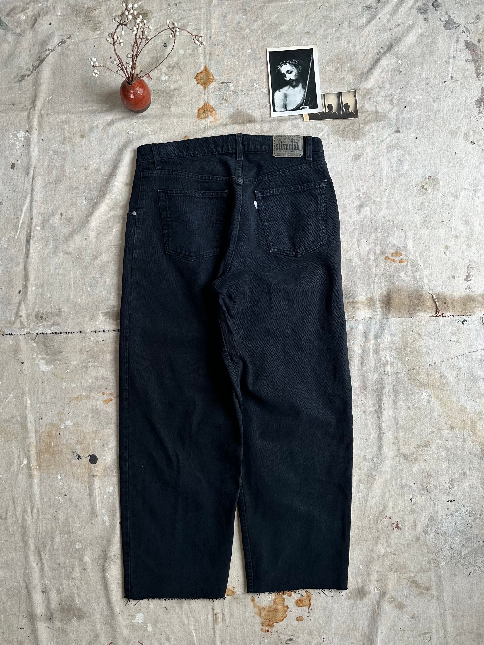 1990s Baggy SilverTab Black Jeans