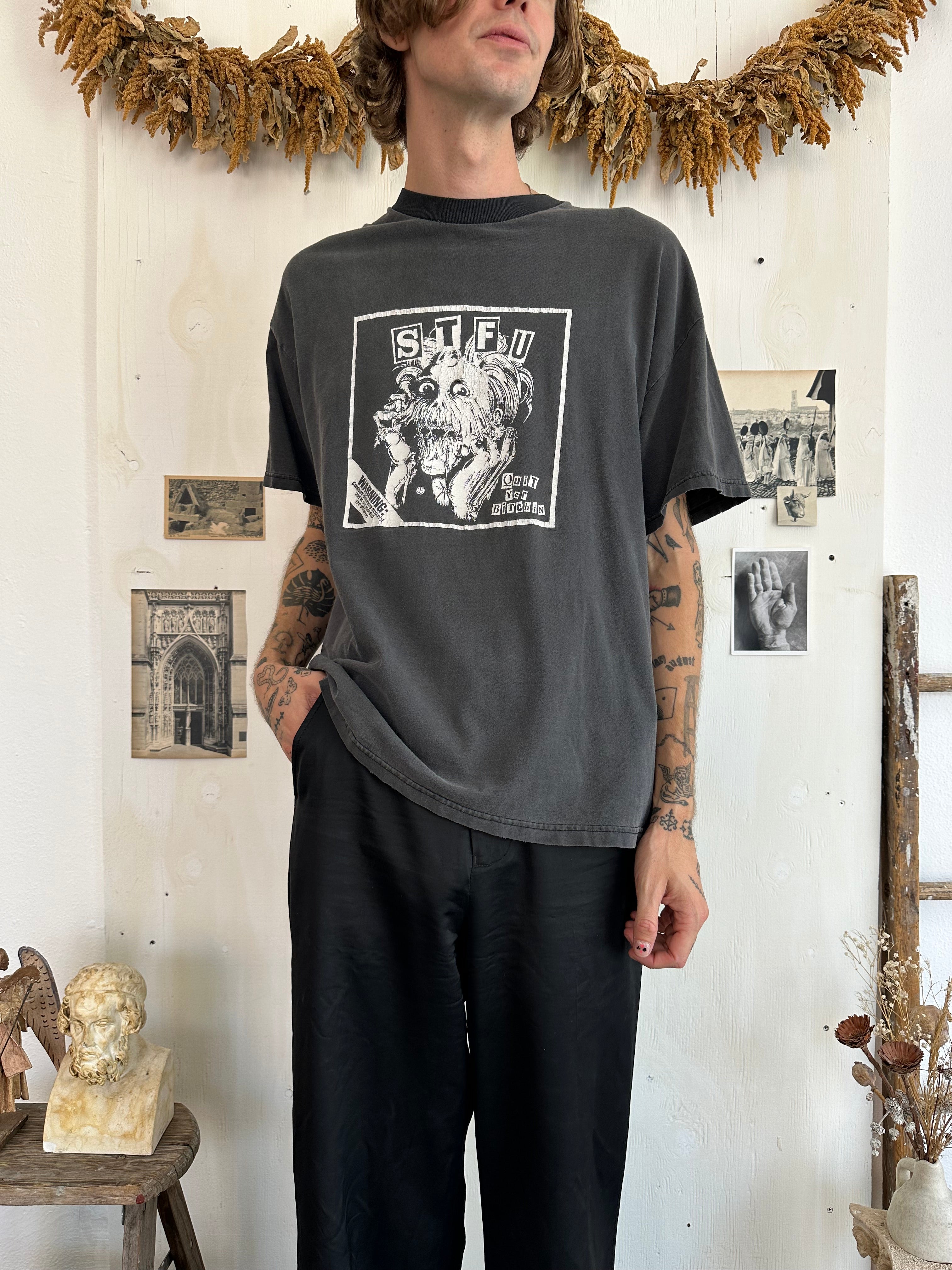 1990s/2000s Well-Worn STFU Quit Yer Bitchin’ Tee (Boxy XL)