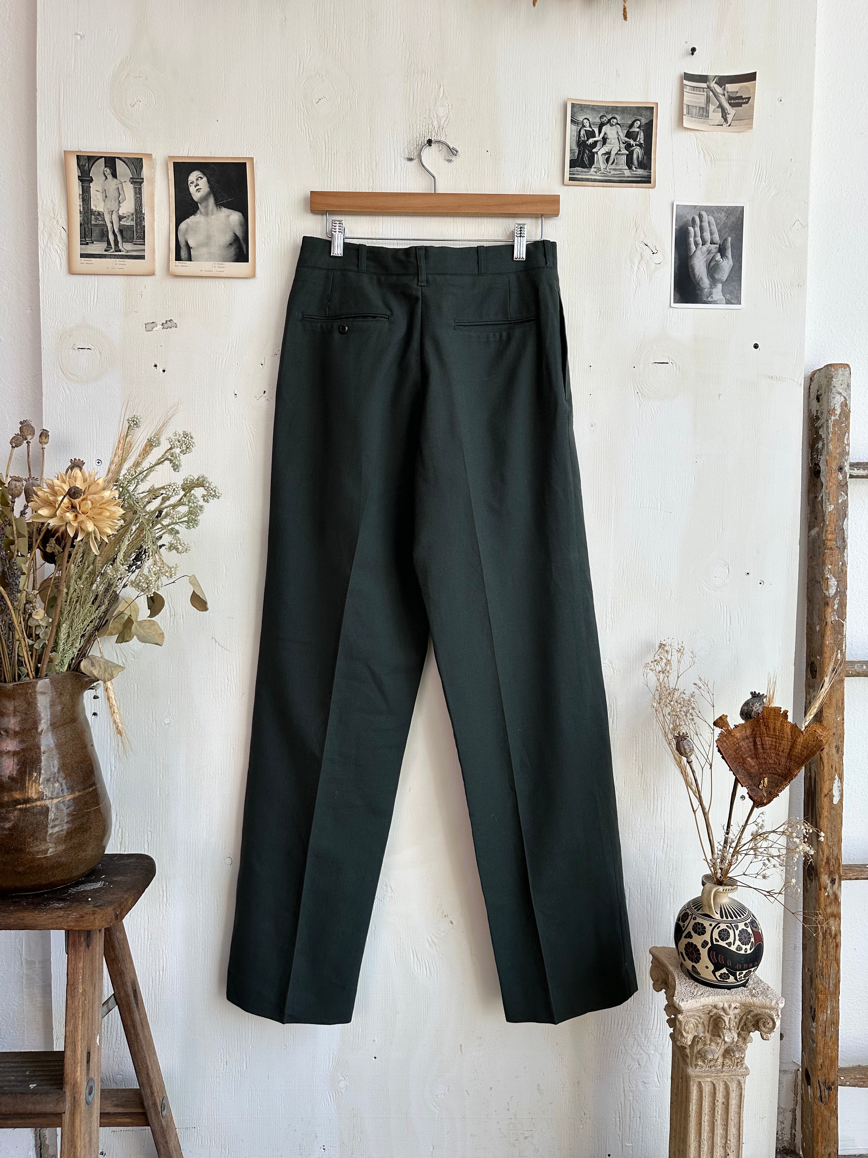 1950s Green Military Trouser (30/31)