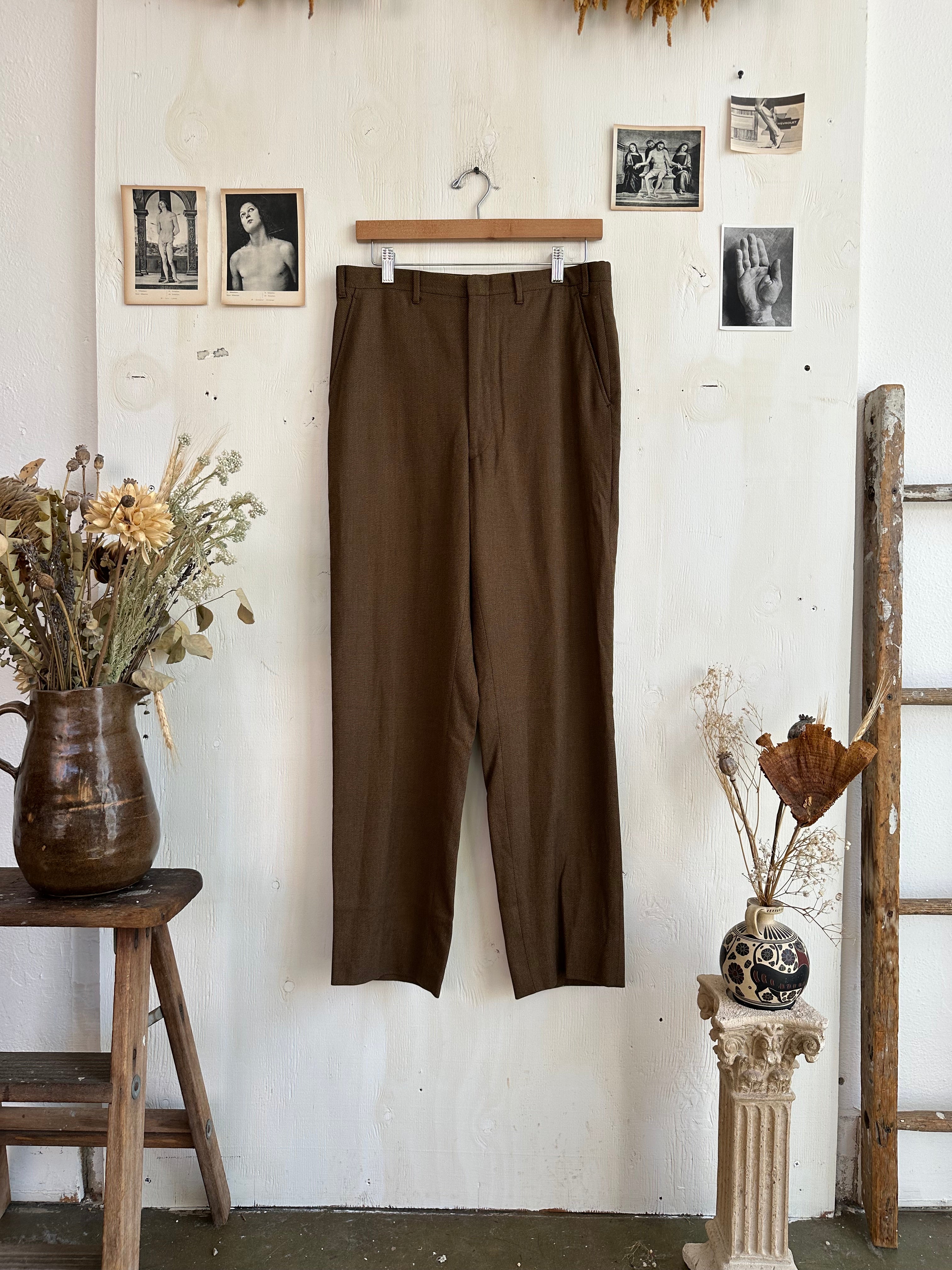 1960s Flat Front Straight Leg Trouser (31/31)