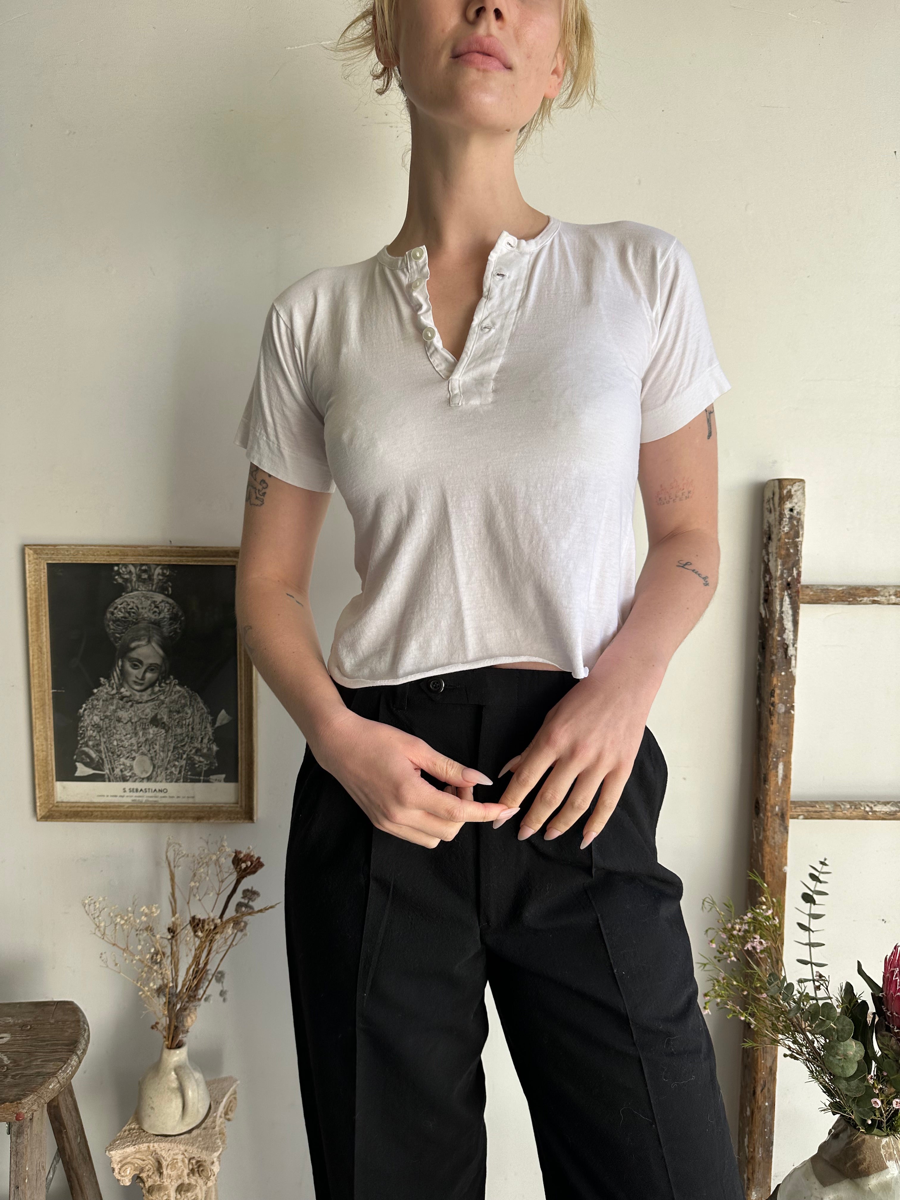 1980s Henley Tiny Tee (XS)