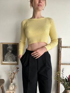 1970s Chopped Yellow Thermal (XS)