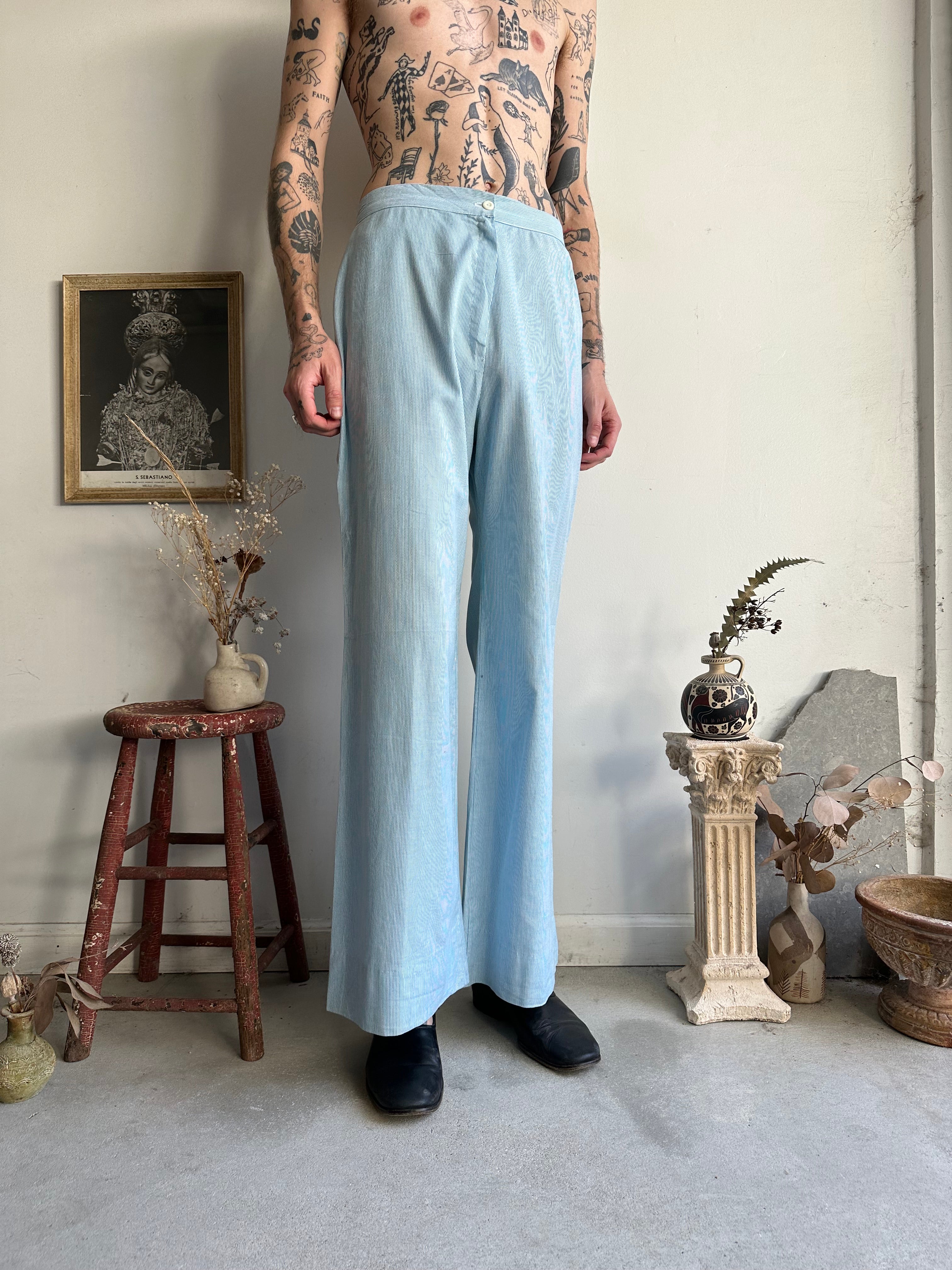 1960s Pinstripe Lounge Pants (30 x 31)