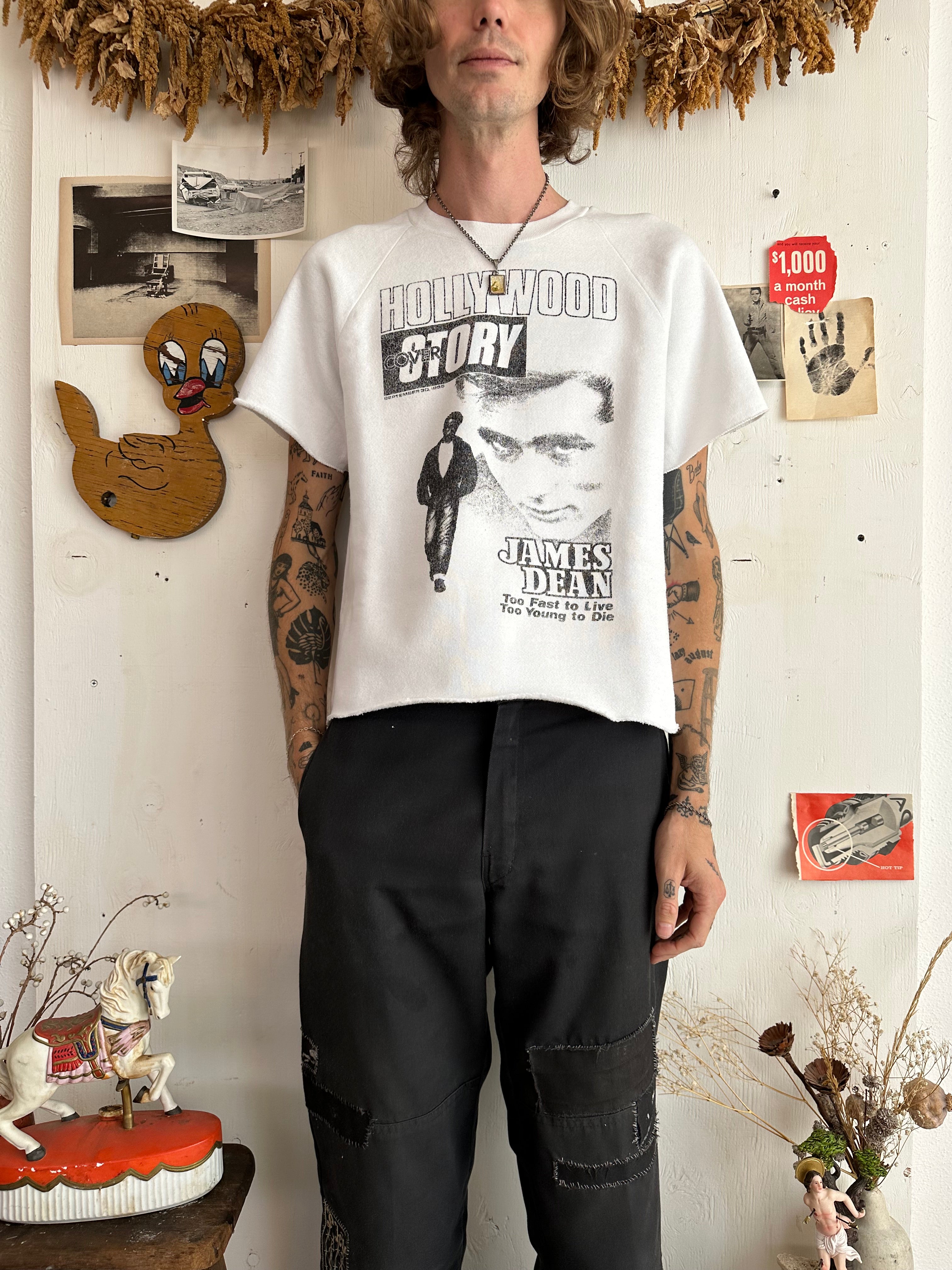 Chopped James Dean/Marilyn Sweatshirt (Boxy M)